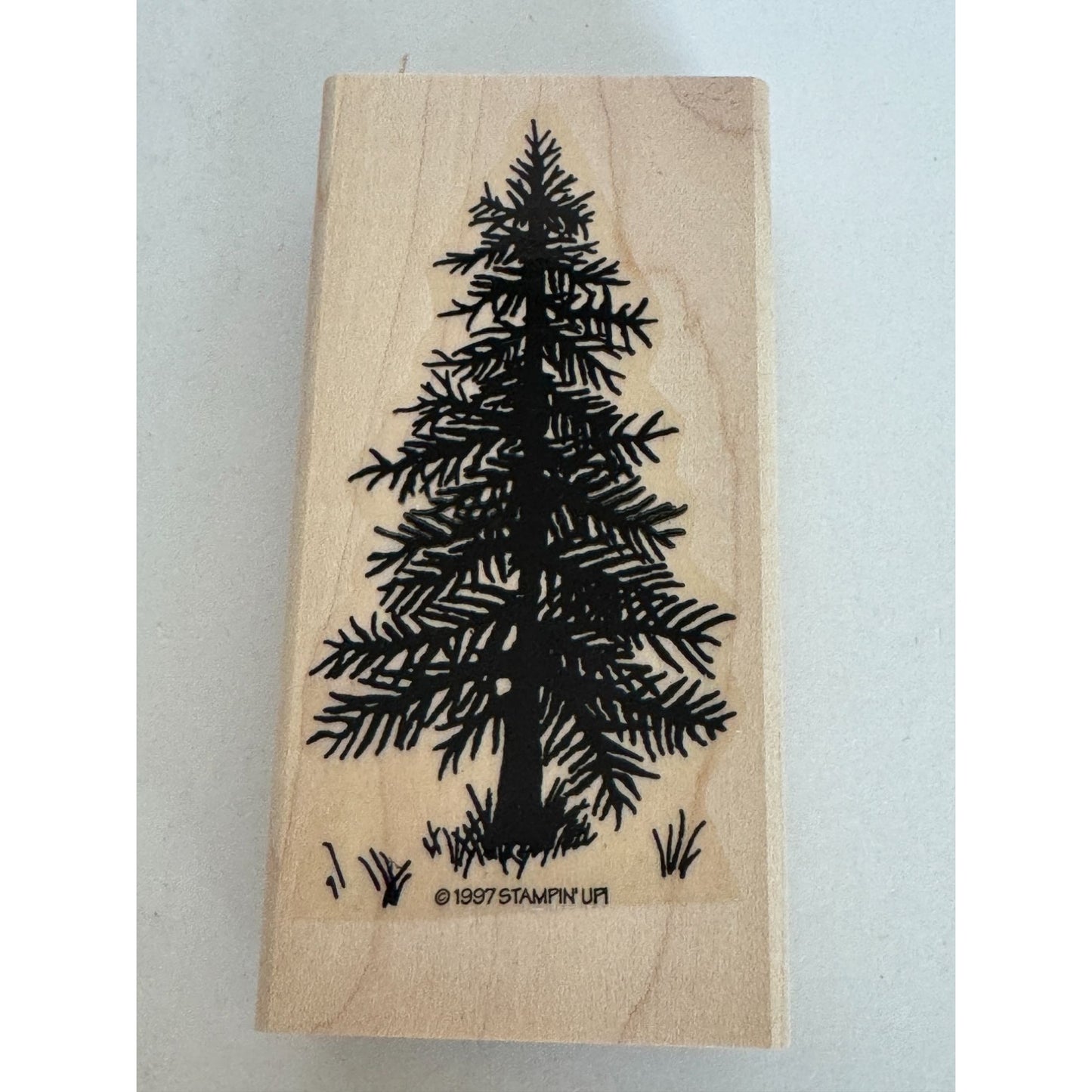 Stampin Up Rubber Stamp Set Sensational Scenery Tree Rocks Grass Hill Landscape