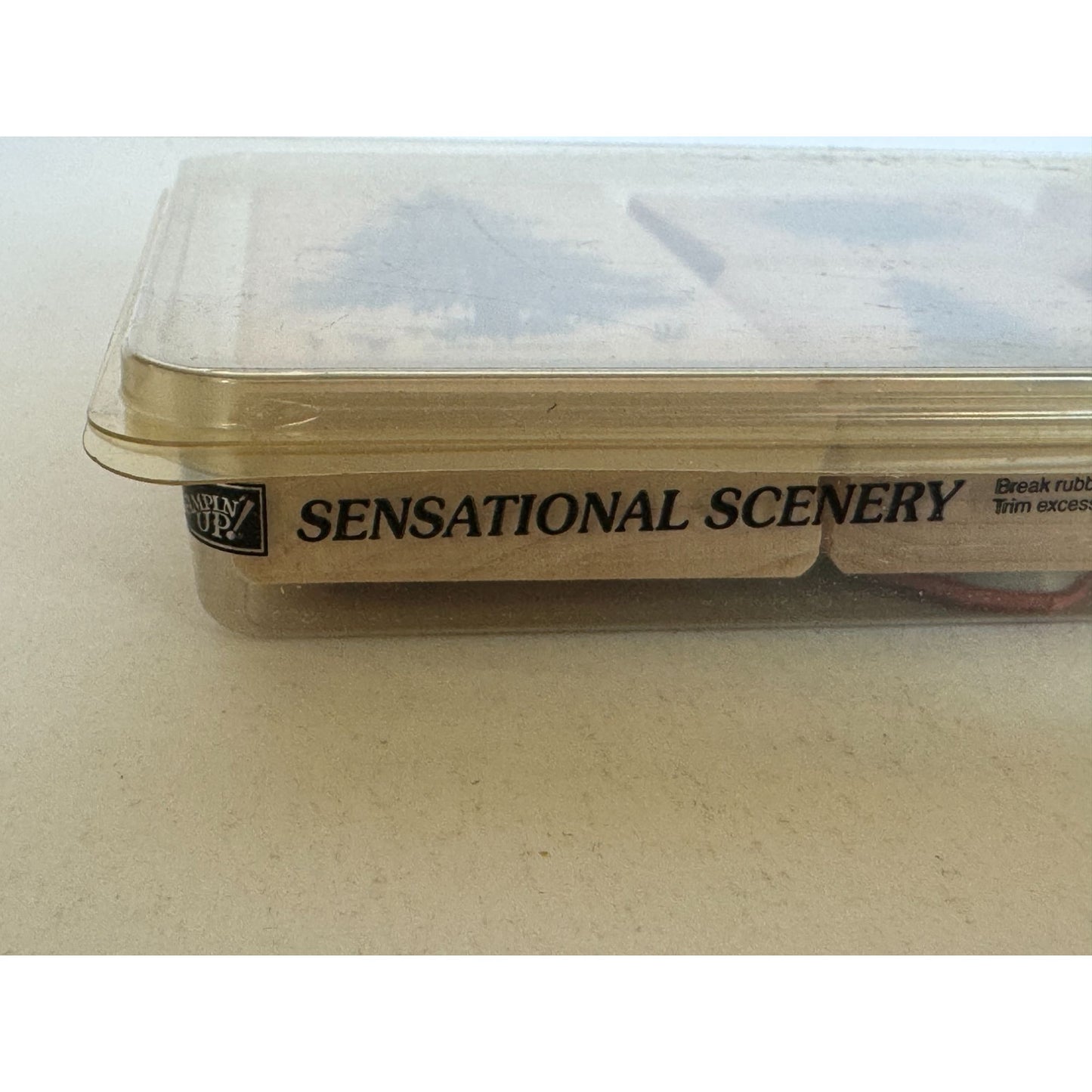 Stampin Up Rubber Stamp Set Sensational Scenery Tree Rocks Grass Hill Landscape