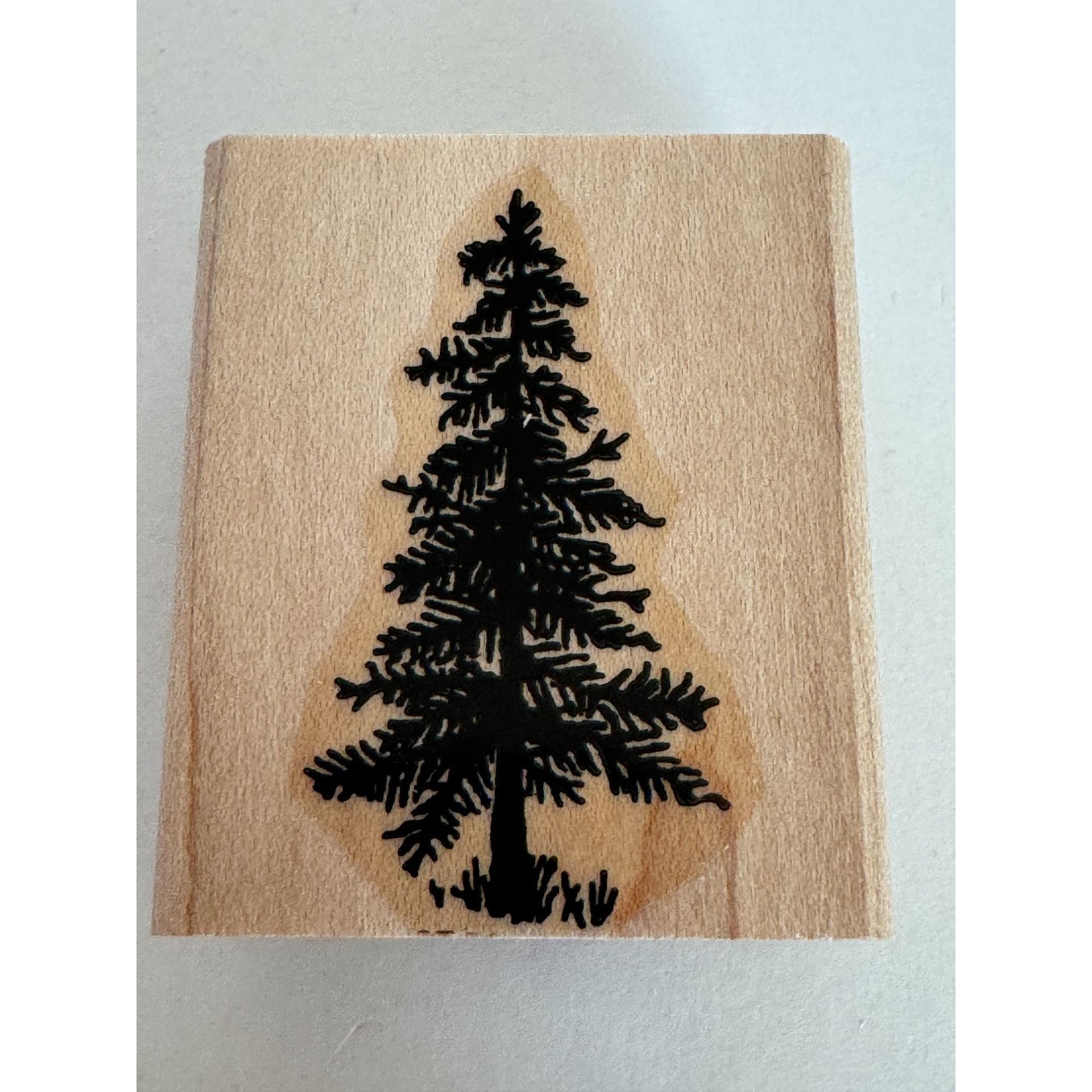Stampin Up Rubber Stamp Set Sensational Scenery Tree Rocks Grass Hill Landscape