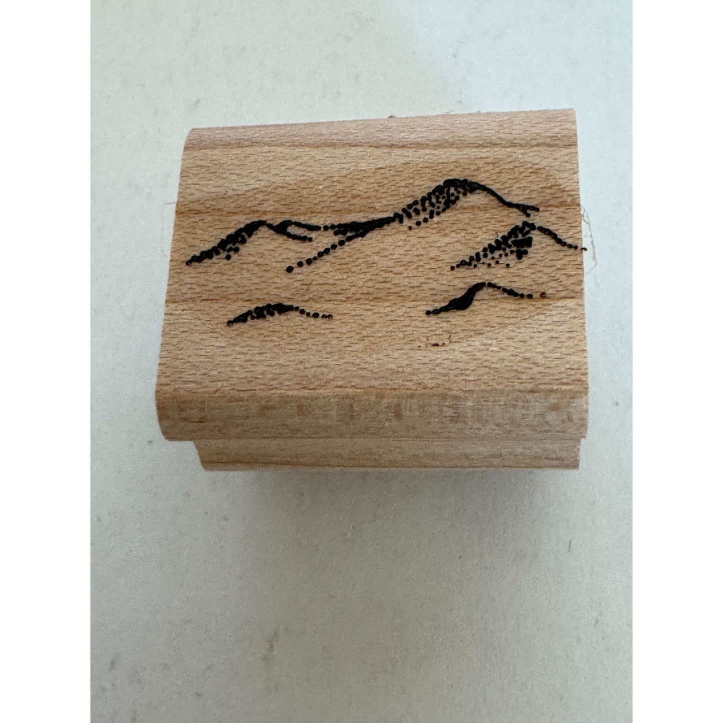 Stampin Up Rubber Stamp Set Sensational Scenery Tree Rocks Grass Hill Landscape