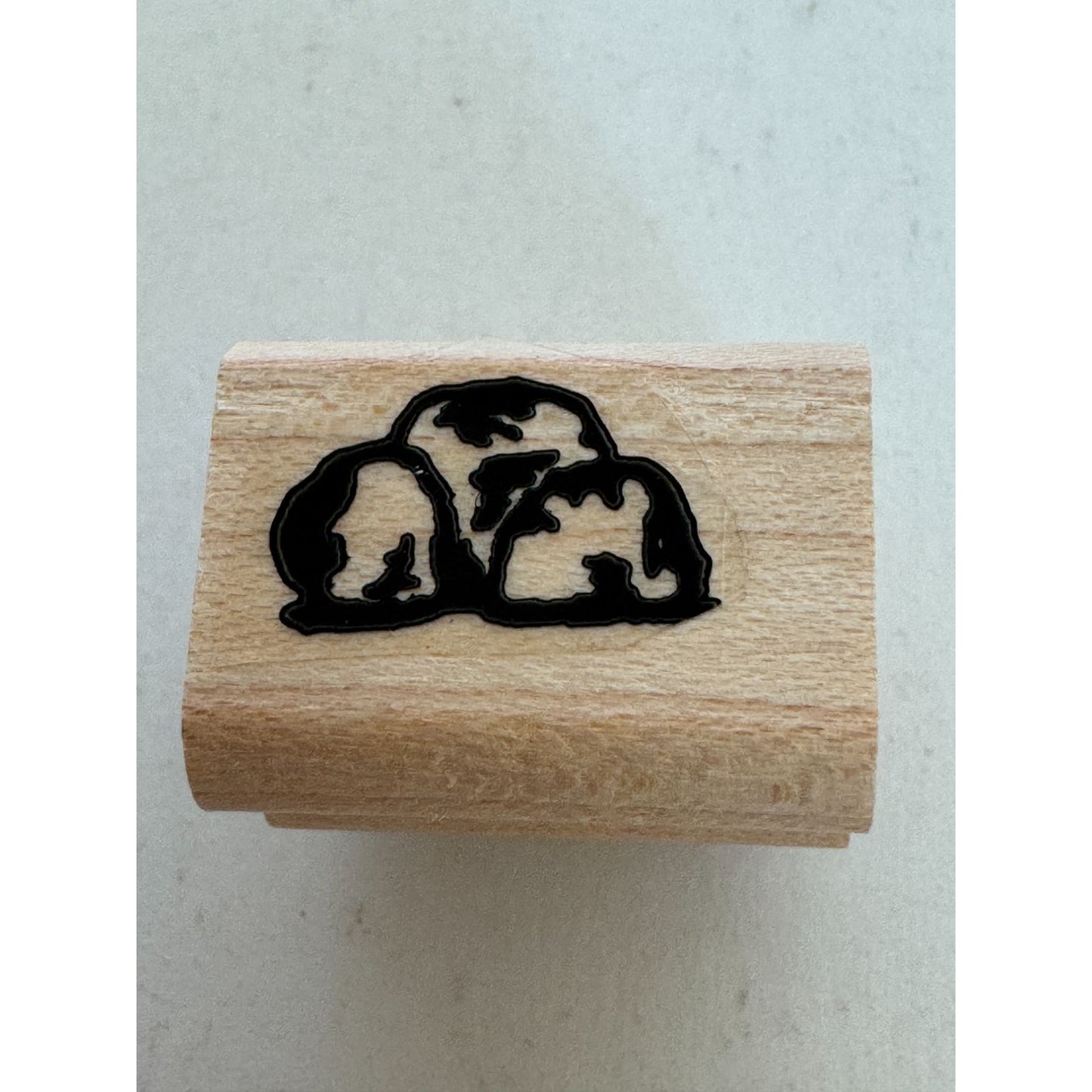Stampin Up Rubber Stamp Set Sensational Scenery Tree Rocks Grass Hill Landscape
