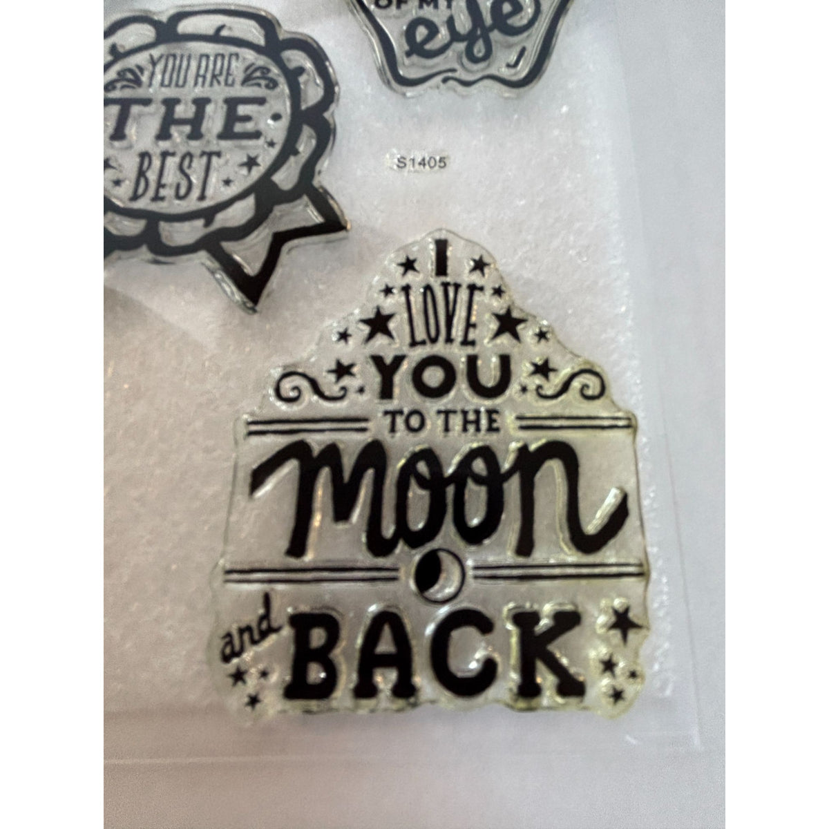 CTMH Acrylic Stamp Set You've Got a Friend in Me Merci Beaucoup Words My Acrylix