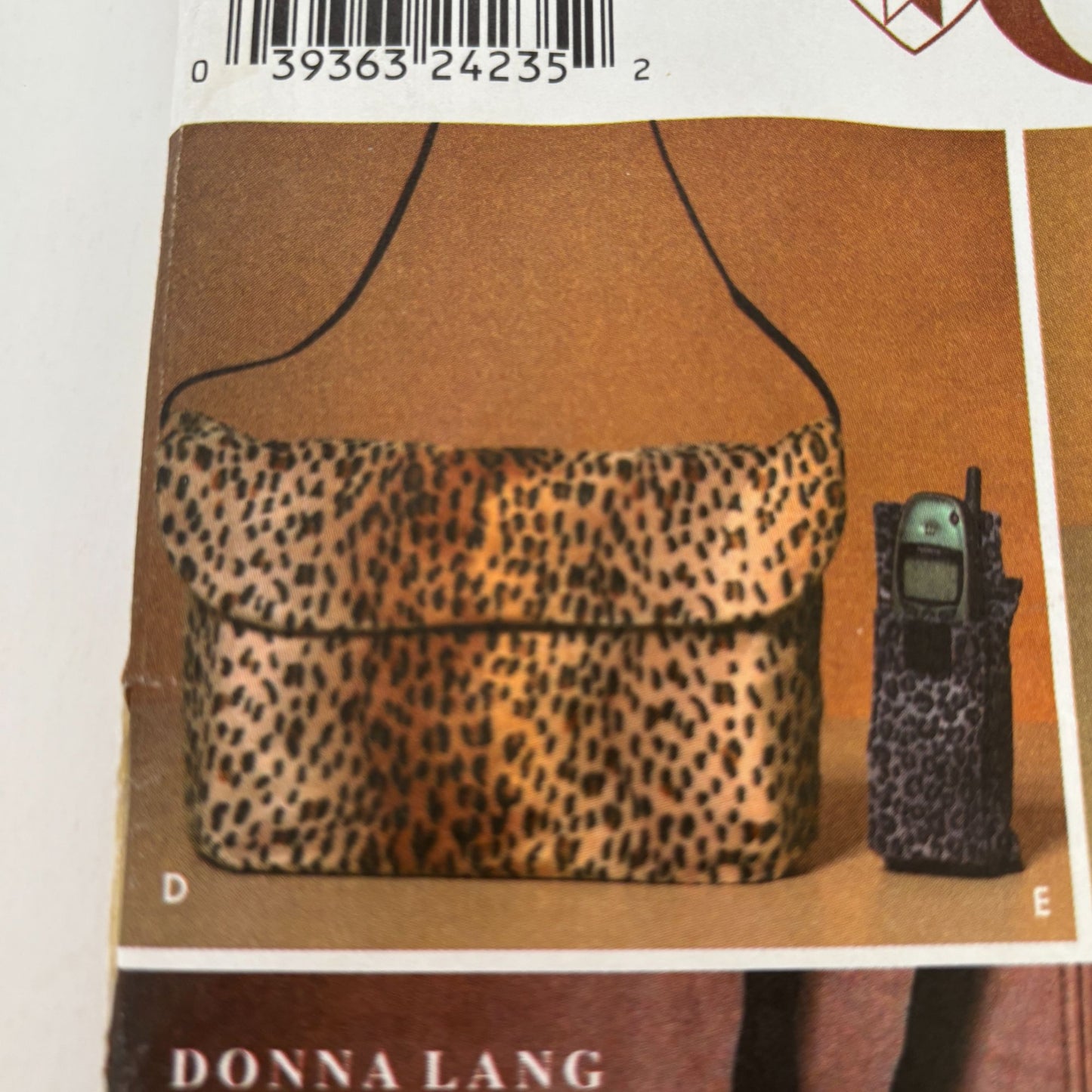 Simplicity Craft Sewing Pattern 9389 Donna Lang Bag Purse Fur Accessories Uncut