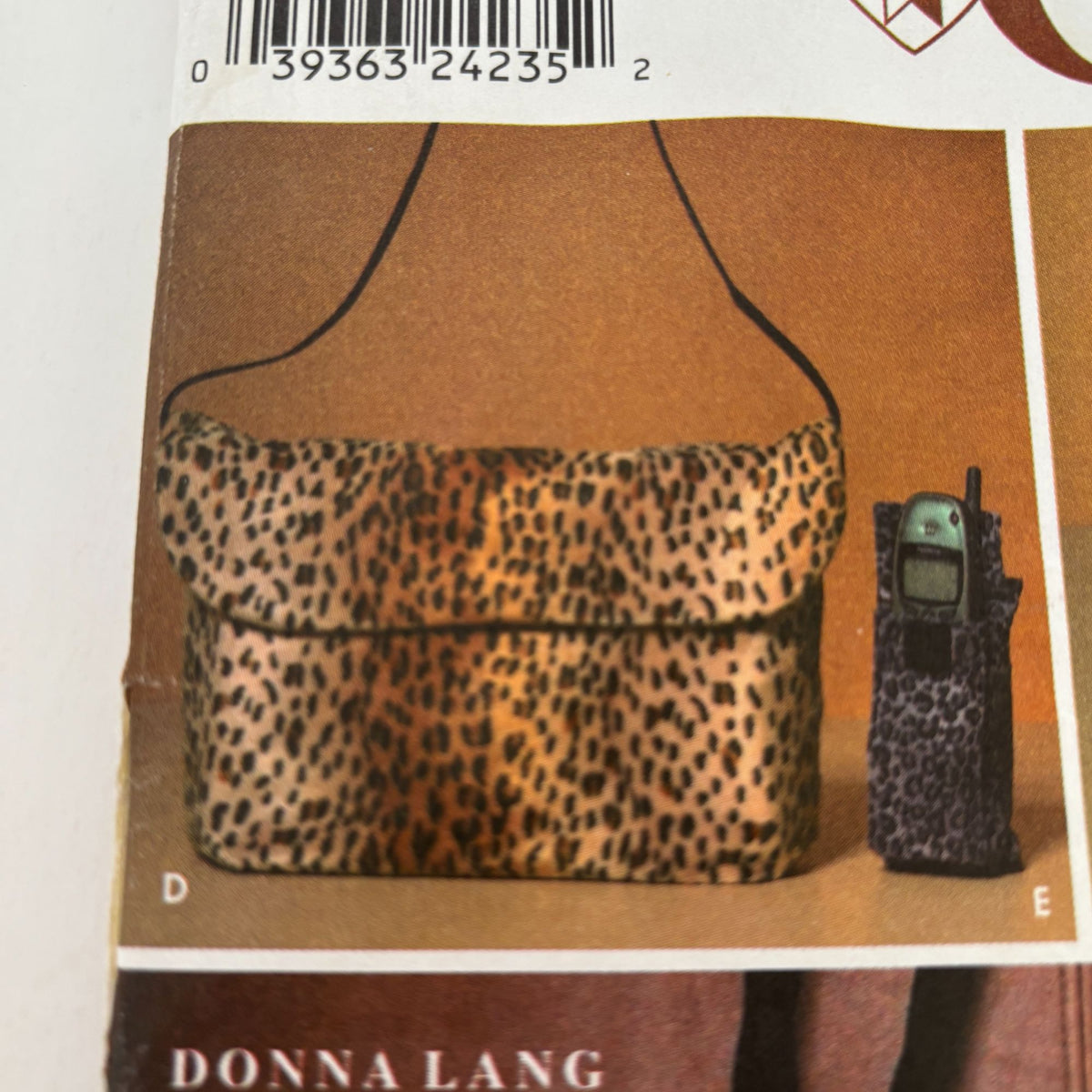 Simplicity Craft Sewing Pattern 9389 Donna Lang Bag Purse Fur Accessories Uncut