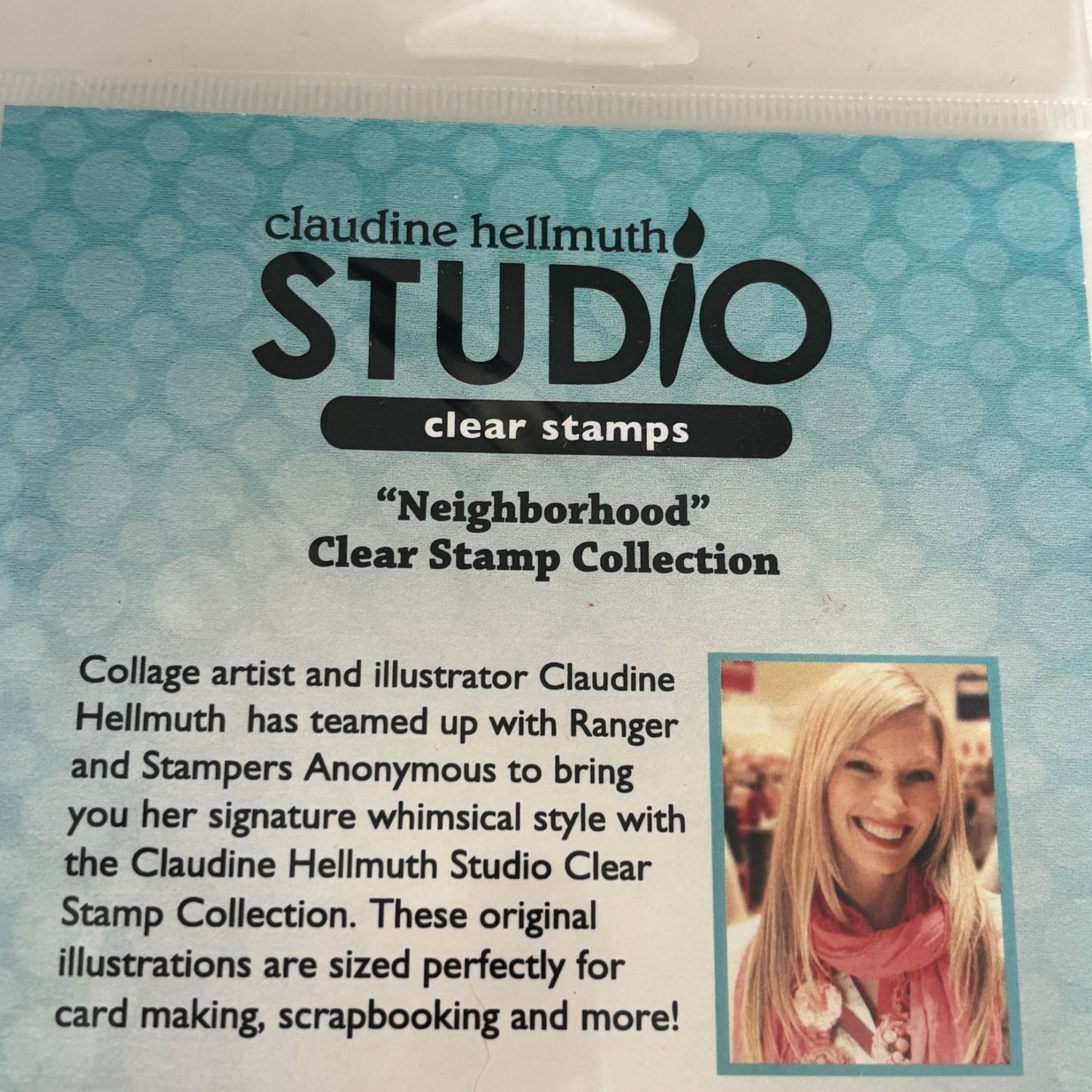 Stampers Anonymous Clear Stamp Set Neighborhood House Claudine Hellmuth Craft Cardmaking Bicycle Mailbox