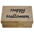 Seaside Stampin Rubber Stamp Happy Halloween Card Making Sentiment Words Wood Mounted Fall Small