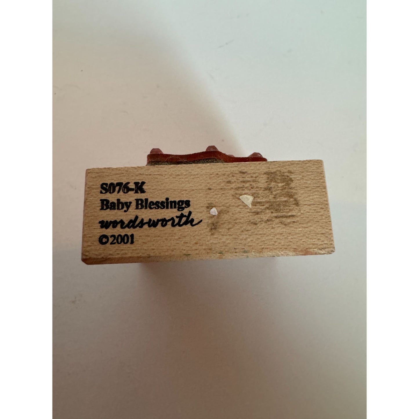 Wordsworth Rubber Stamp Baby Blessings Card Making Words Baby Shower Words