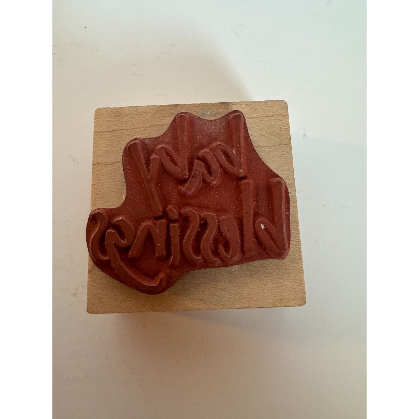 Wordsworth Rubber Stamp Baby Blessings Card Making Words Baby Shower Words