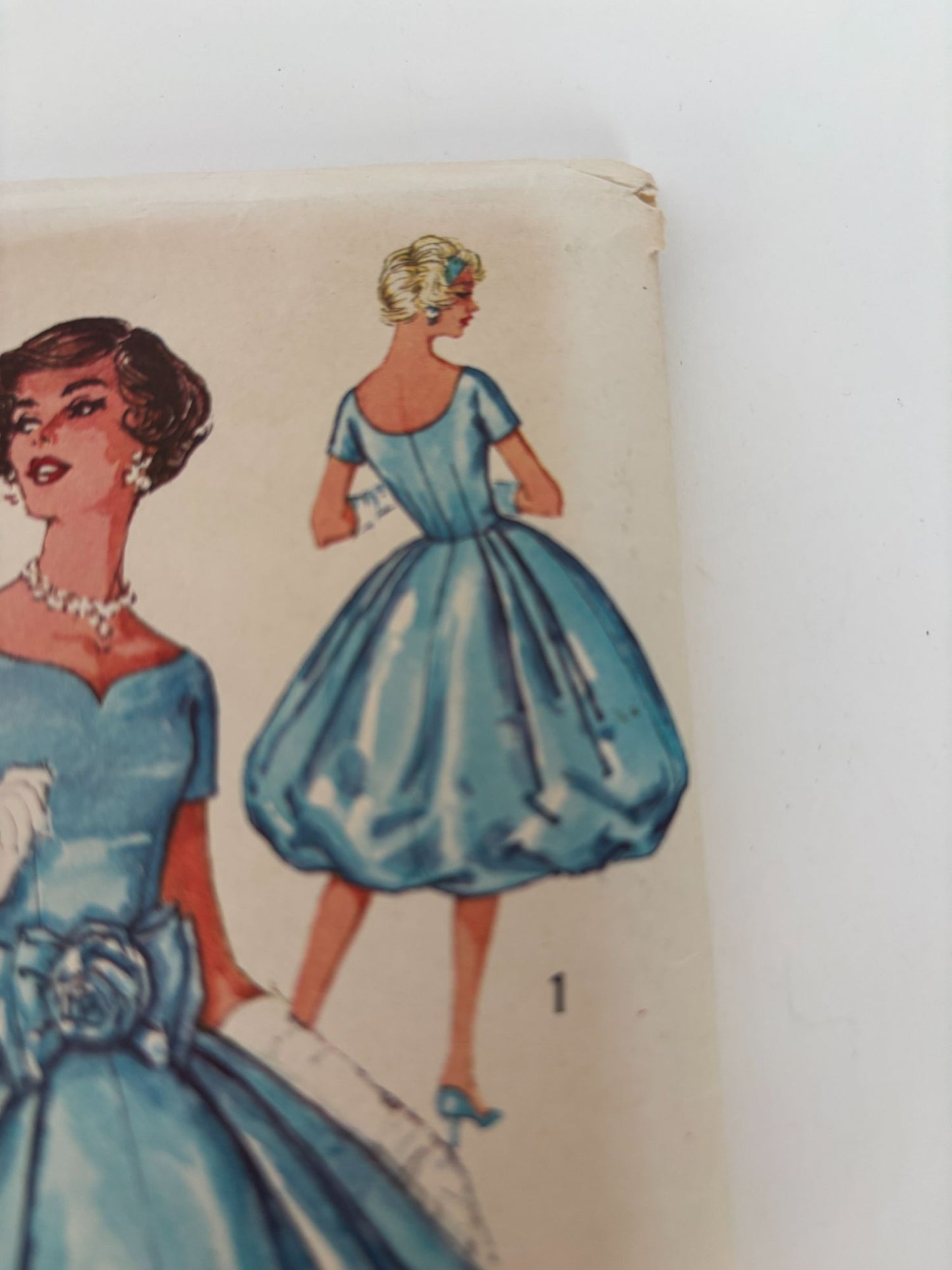Simplicity Vintage Sewing Pattern 2766 Prom Dress Formal Dance 12 Bust 32 1950s