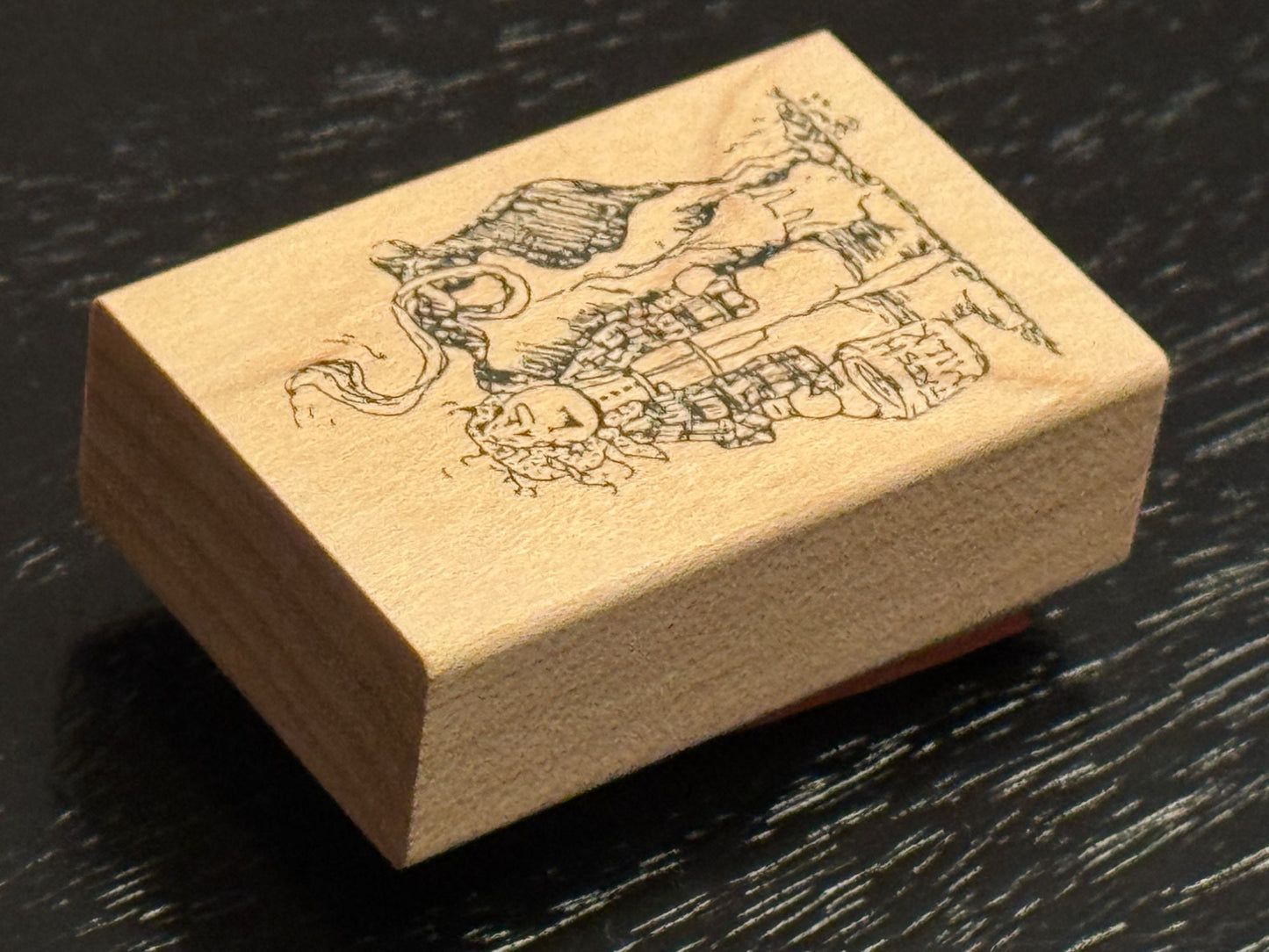 Judith Rubber Stamp Fresh Milk My Ladies Milking the Cow Farm Chores Mom Funny