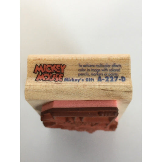 Rubber Stampede Stamp Disney Mickey Mouse Happy Birthday Gift Tag Card Making