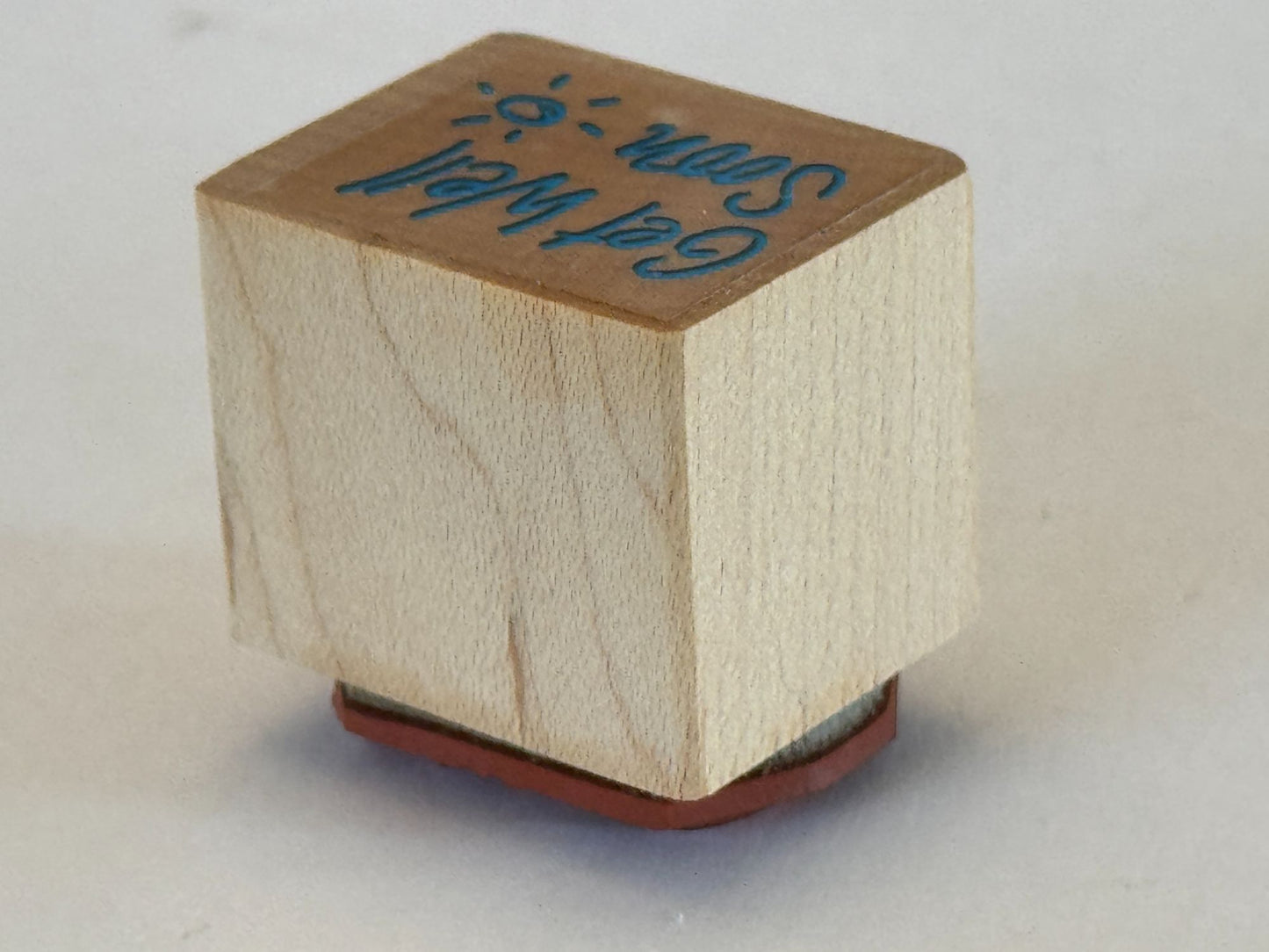Get Well Soon Rubber Stamp Cardmaking Words Sentiment Friendship Sickness Health