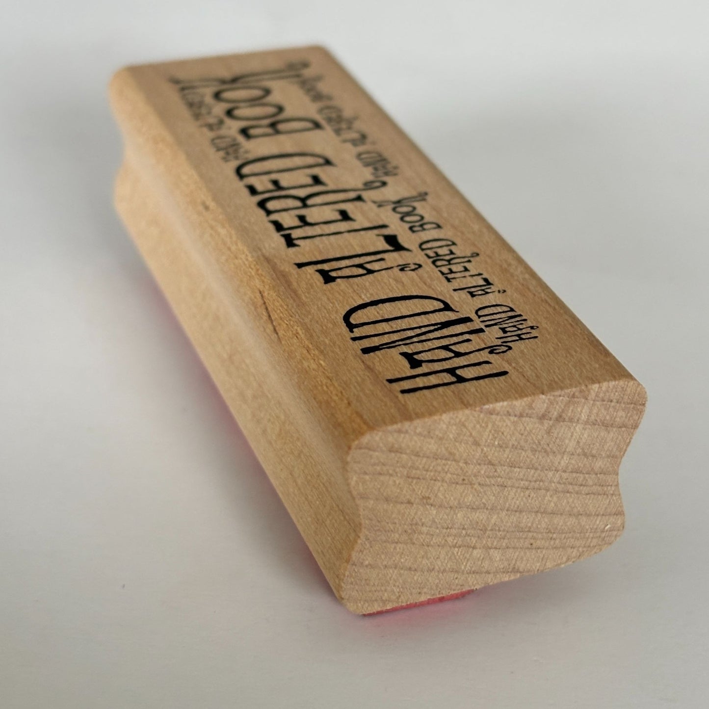 Stampers Anonymous Rubber Stamp Hand Altered Book Mixed Media Text Upcycling Creative Reuse E3-937
