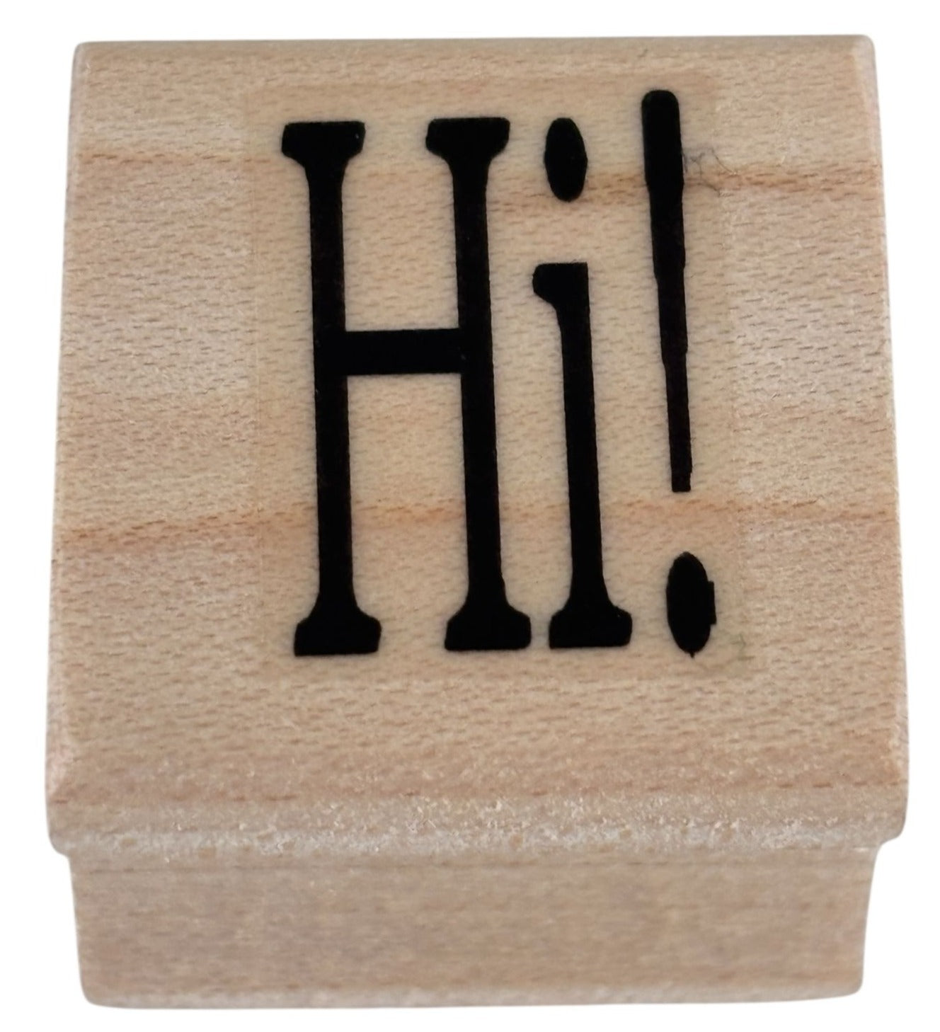 Hambro Rubber Stamp Hi Hello Friendship Card Making Crafting Scrapbooking Word