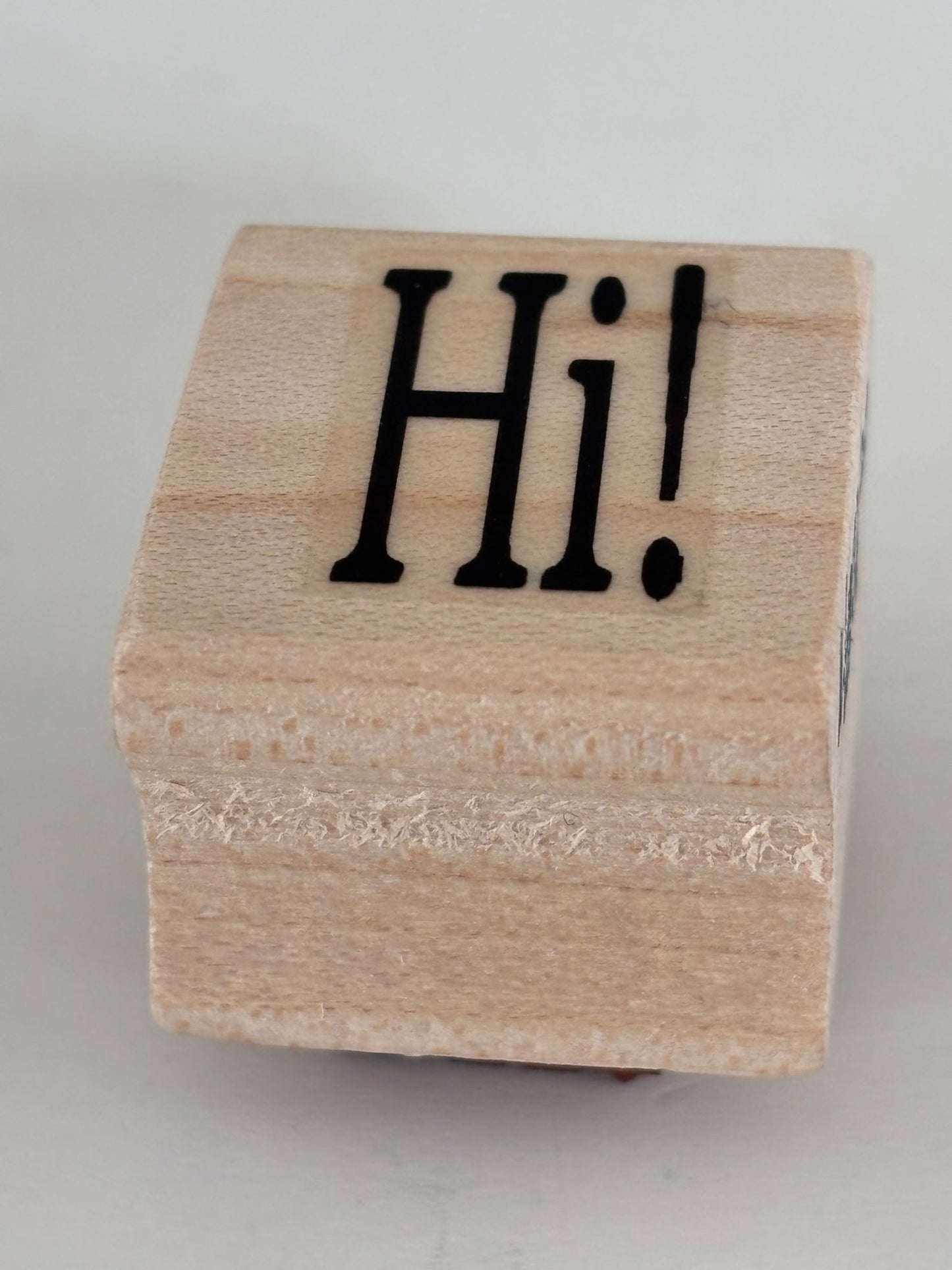 Hambro Rubber Stamp Hi Hello Friendship Card Making Crafting Scrapbooking Word
