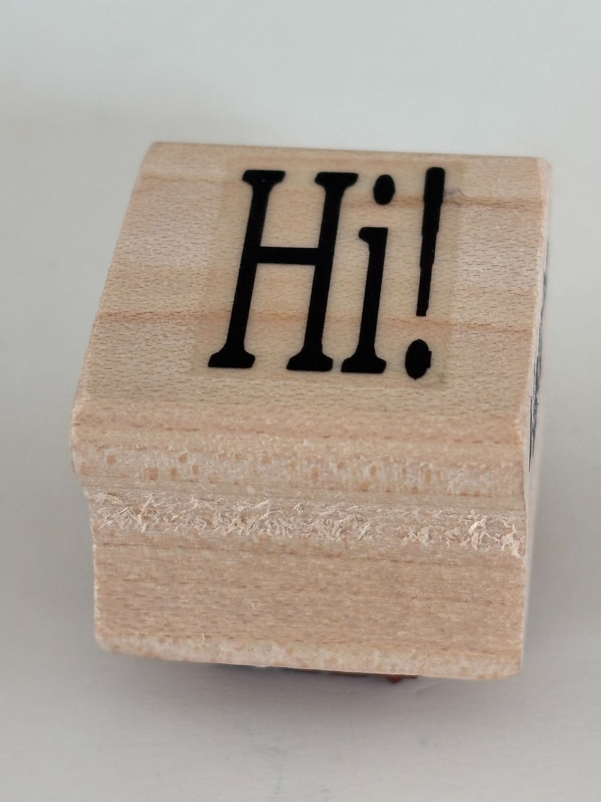 Hambro Rubber Stamp Hi Hello Friendship Card Making Crafting Scrapbooking Word