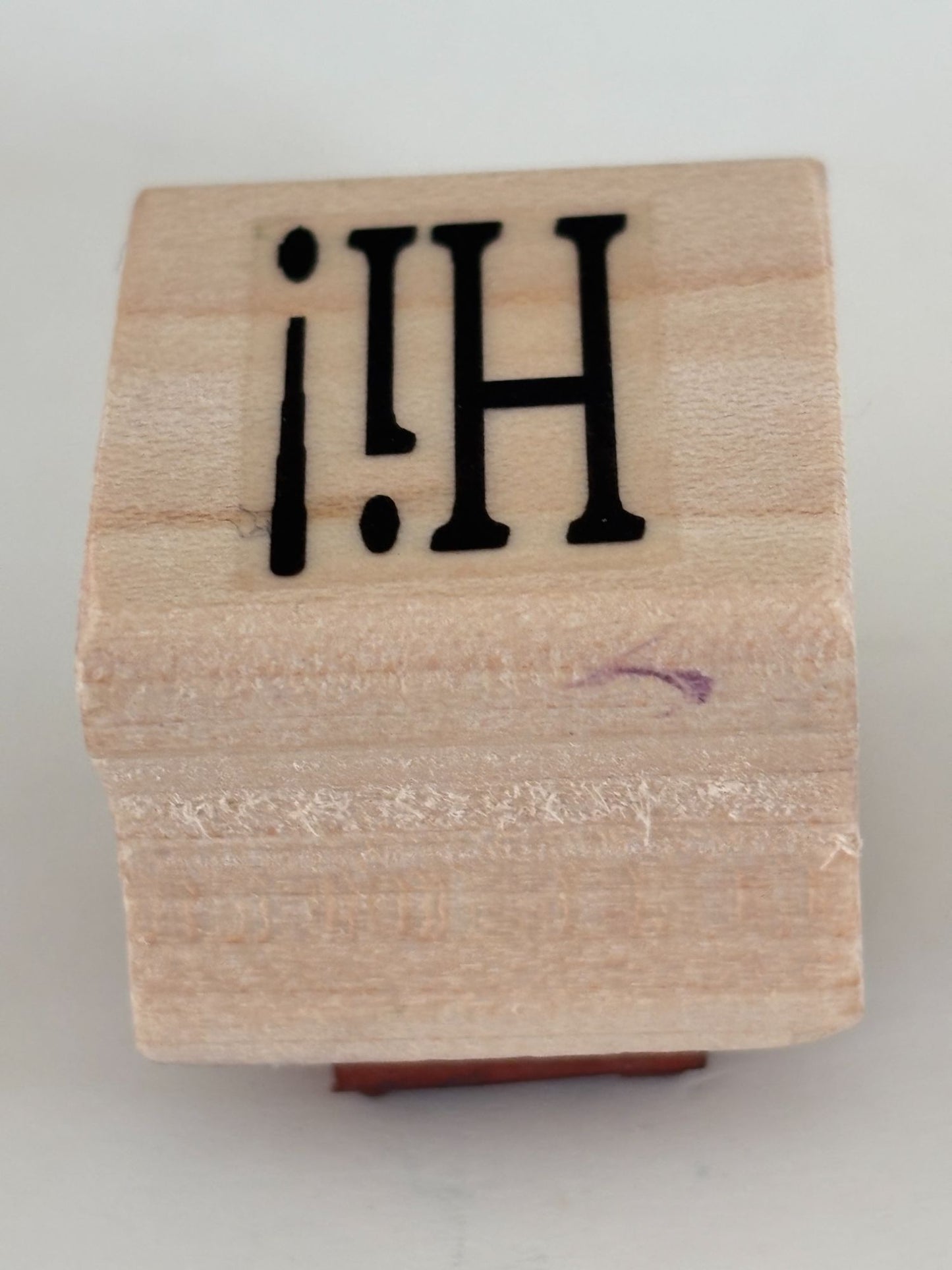 Hambro Rubber Stamp Hi Hello Friendship Card Making Crafting Scrapbooking Word