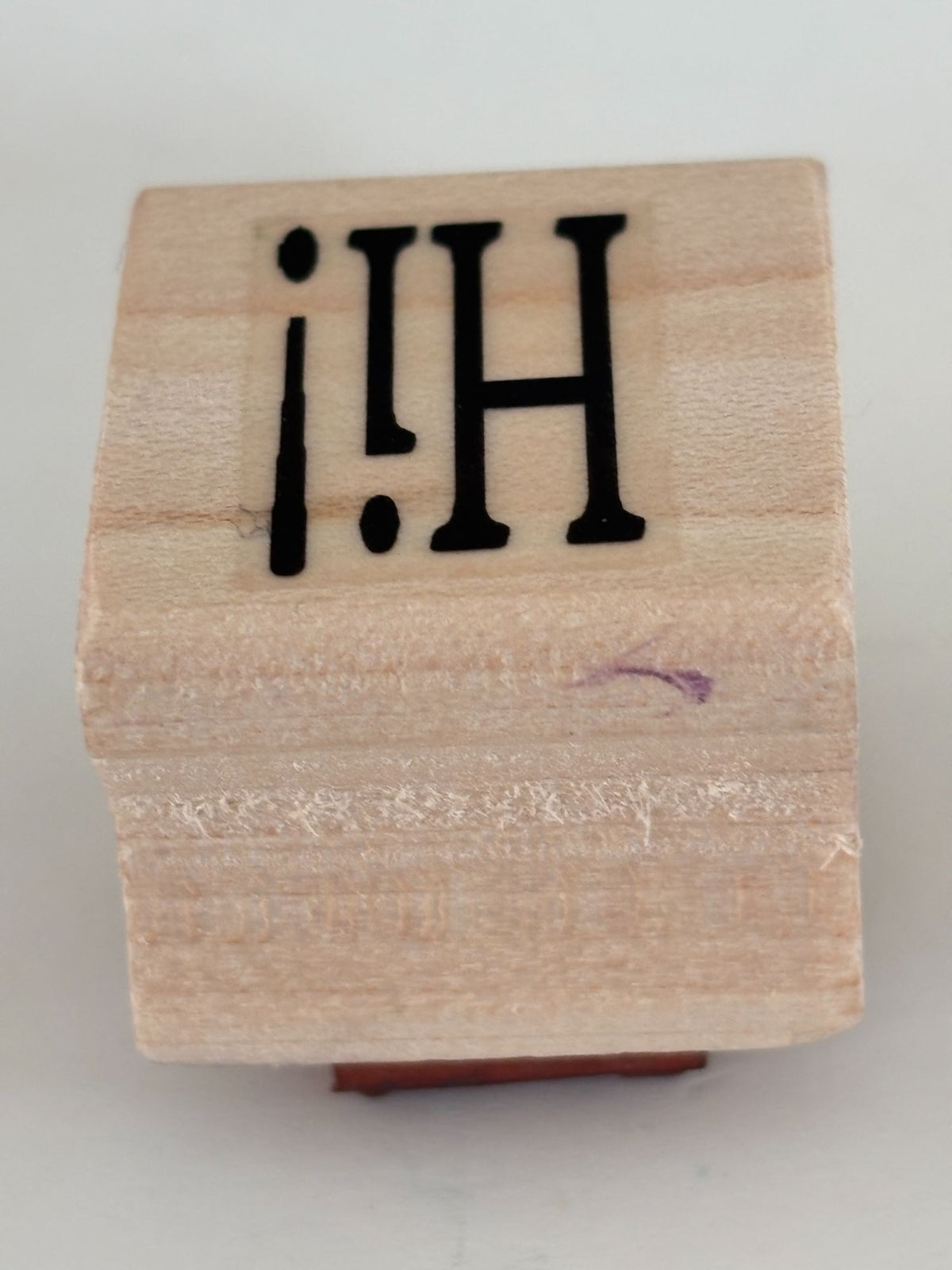 Hambro Rubber Stamp Hi Hello Friendship Card Making Crafting Scrapbooking Word