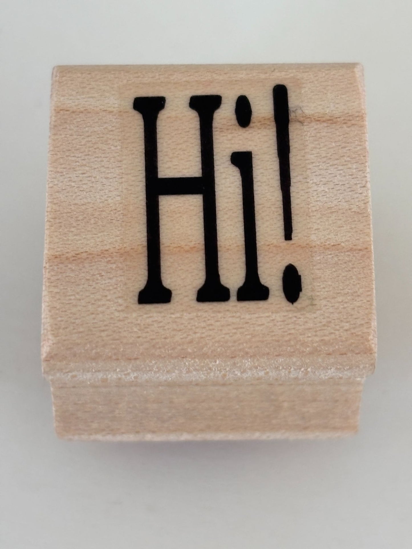 Hambro Rubber Stamp Hi Hello Friendship Card Making Crafting Scrapbooking Word