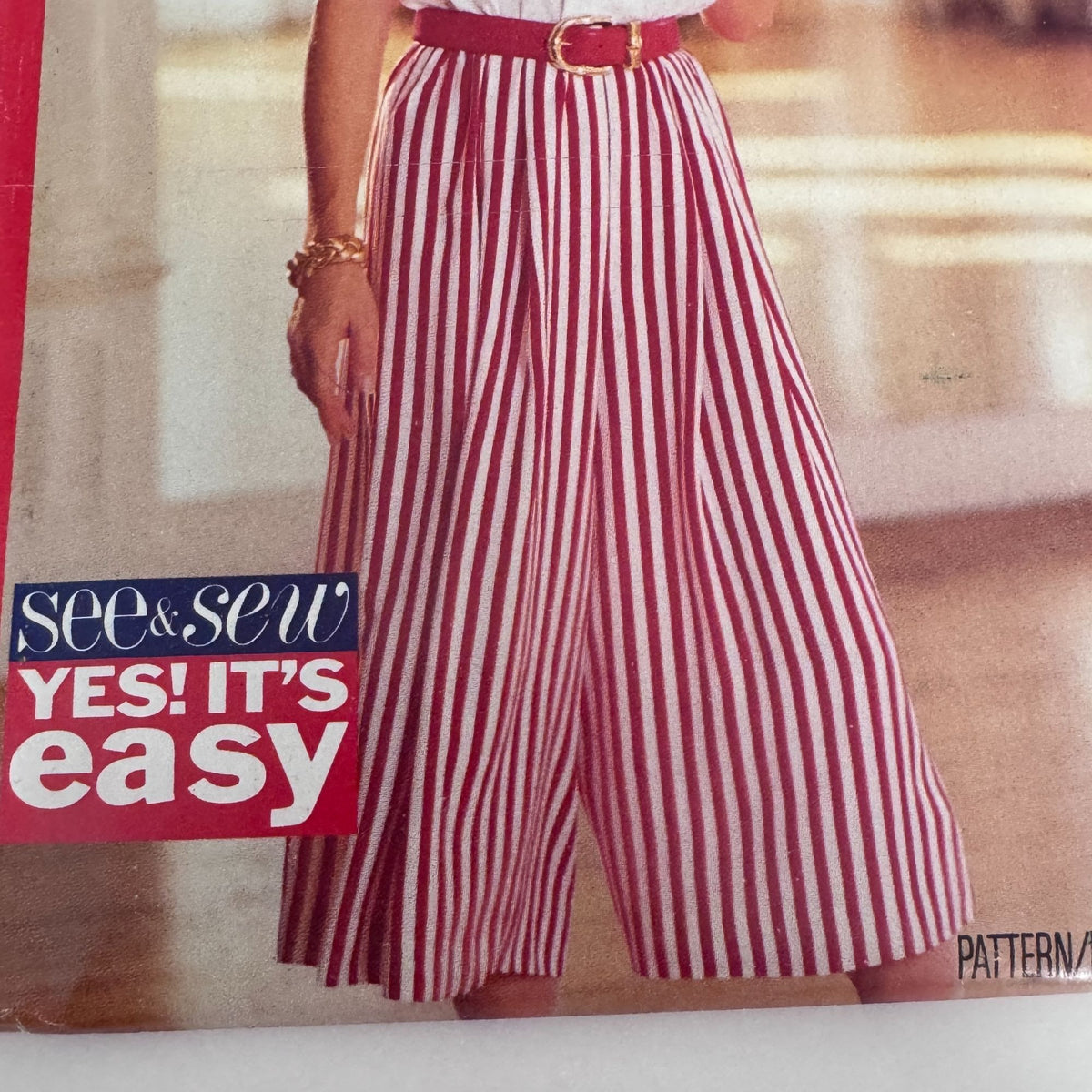 Butterick Sewing Pattern 6880 Misses 90s Culotte Dress Wide Leg 6-10 Easy Uncut Vintage