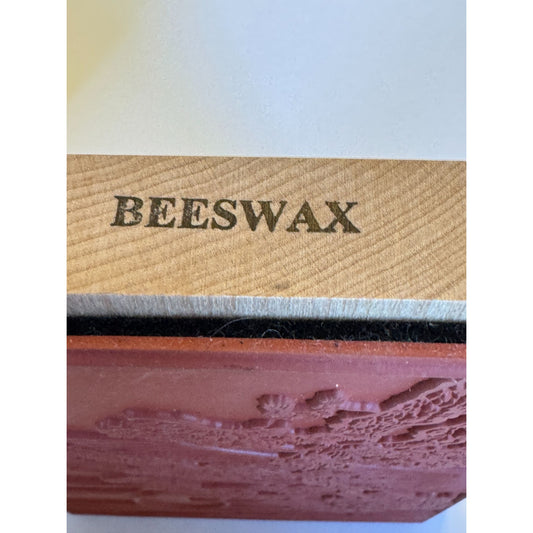 Beeswax Rubber Stamp Japanese Bonsai Tree Asian Sunset Rising Sun Moon Large Big