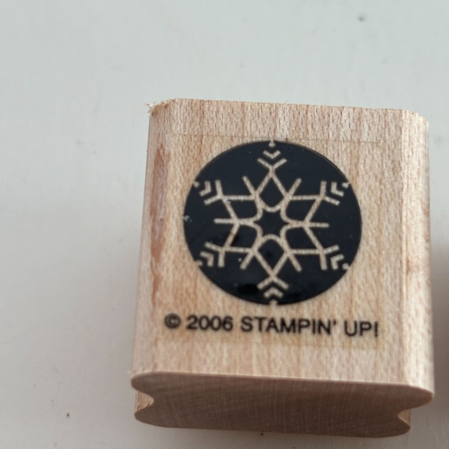 Stampin Up Rubber Stamps Snow Flurries Set of 6 Snowflakes Small Christmas Craft