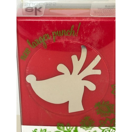EK Success Reindeer Christmas Paper Punch Cardmaking Large Shape Scrapbooking Holiday Craft