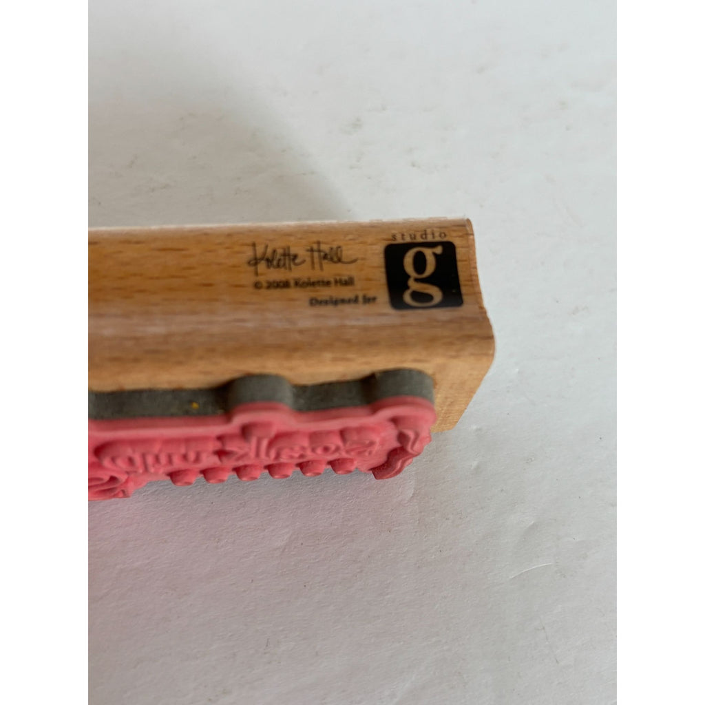 Studio G Rubber Stamp Soak Up The Sun Words Beach Vacation Cruise Card Making