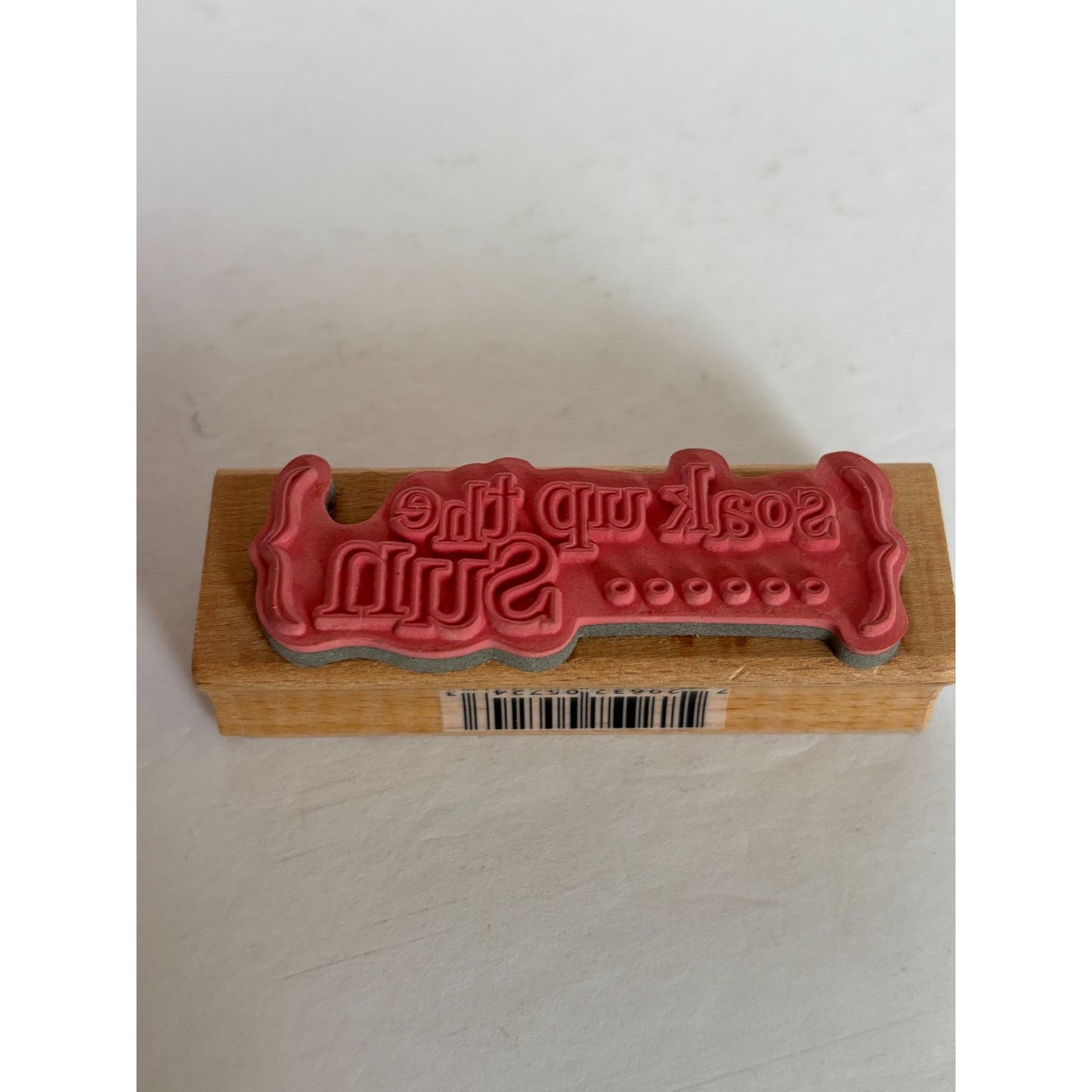 Studio G Rubber Stamp Soak Up The Sun Words Beach Vacation Cruise Card Making