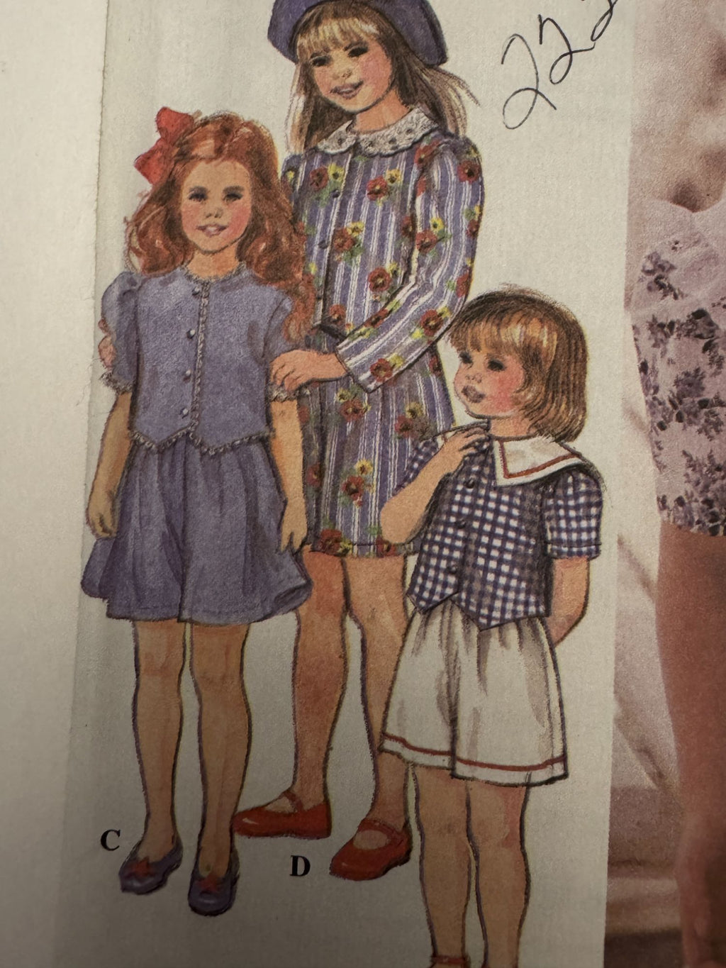 Simplicity Sewing Pattern 8906 Shirt Shorts Outfit Summer Easy Girls 2 3 4 Uncut