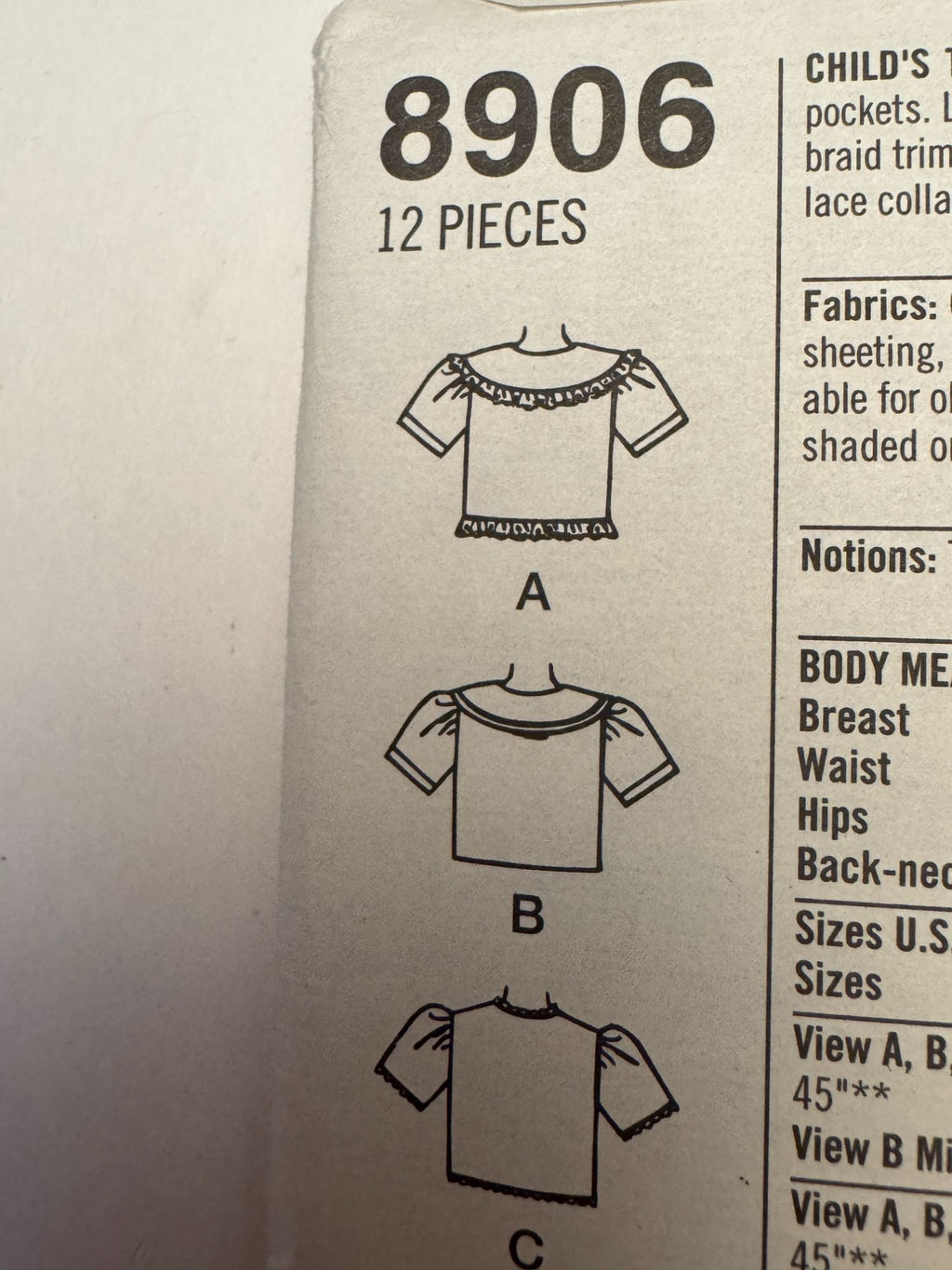 Simplicity Sewing Pattern 8906 Shirt Shorts Outfit Summer Easy Girls 2 3 4 Uncut