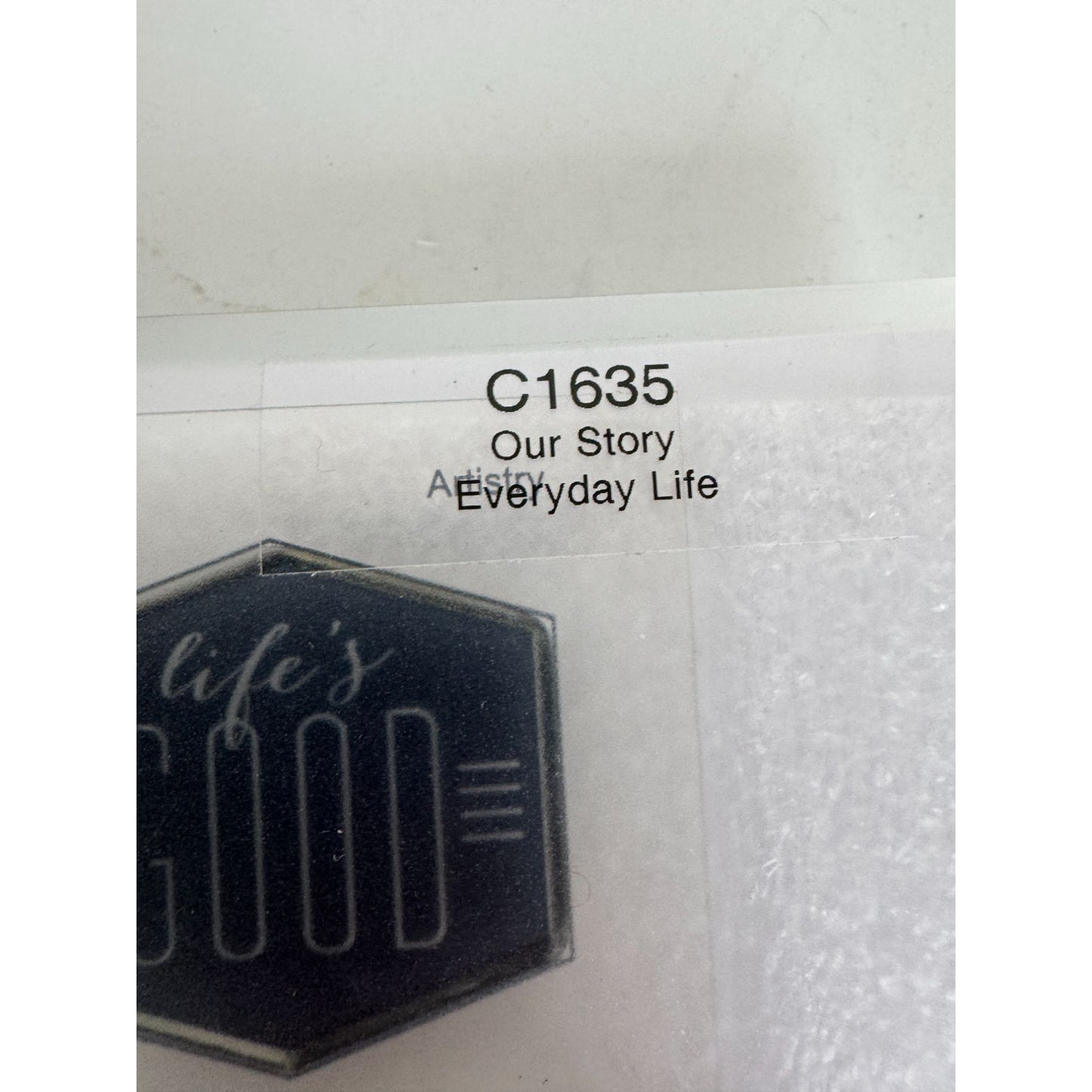 CTMH My Acrylix Acrylic Stamp Set Our Story Happiness Starts Here Arrows C1635