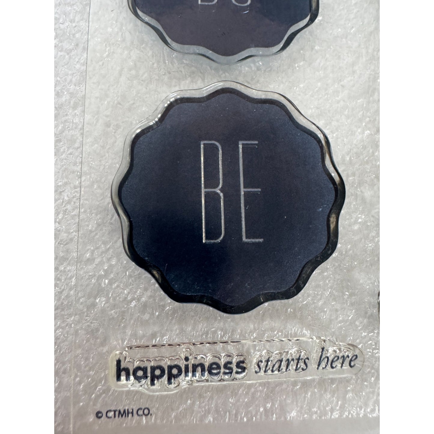 CTMH My Acrylix Acrylic Stamp Set Our Story Happiness Starts Here Arrows C1635