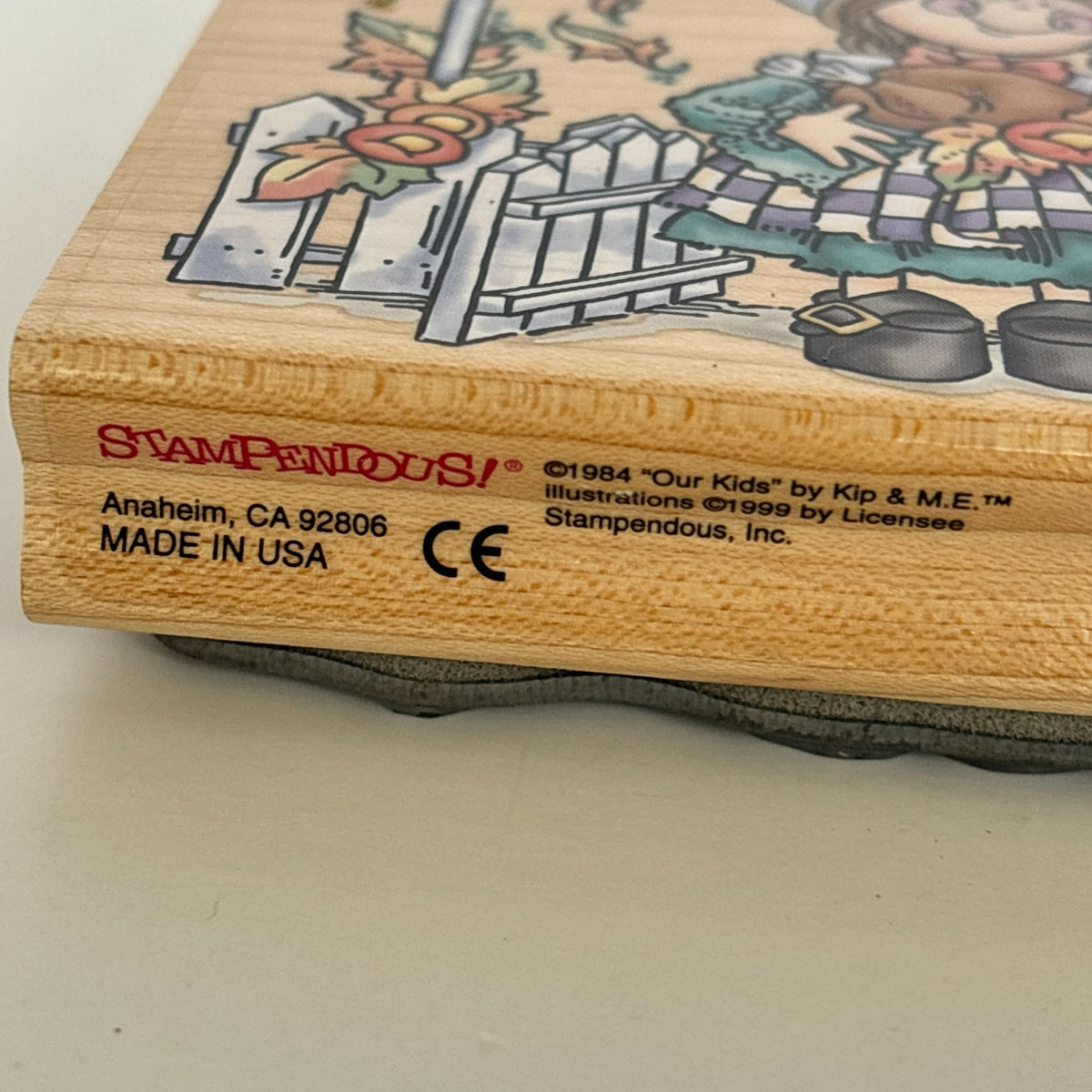 Stampendous Rubber Stamp Pilgrim Pair Our Kids Thanksgiving Turkey Large Cardmaking Open Line Big