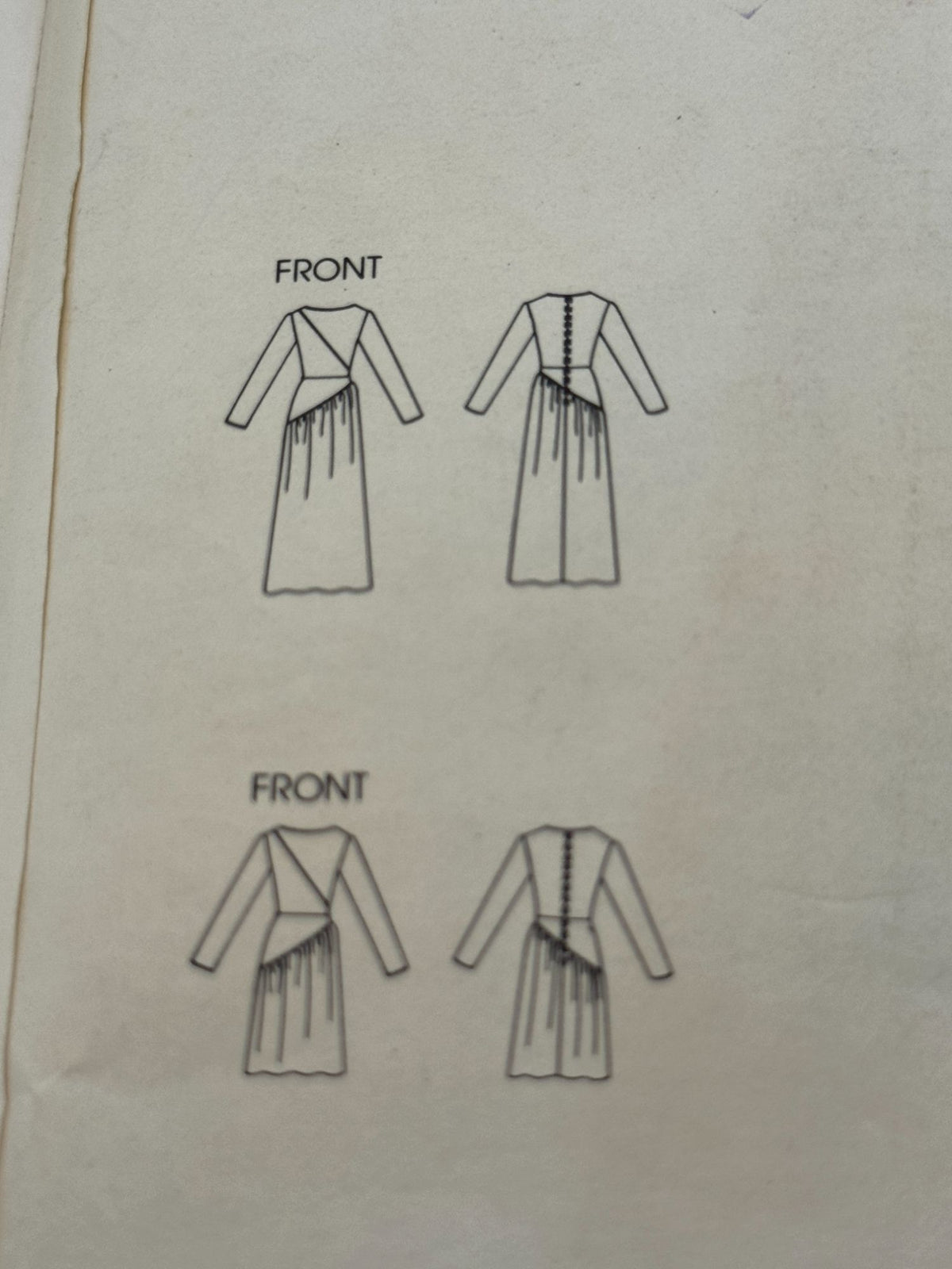 Vogue Sewing Pattern 2718 Belinda Bellville Dress Size 12 International Designer