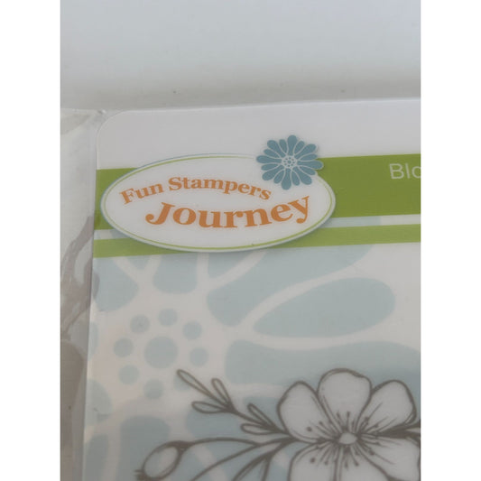 Fun Stampers Journey Rubber Stamp Bloom Just For You Flower Card Making Gift Tag