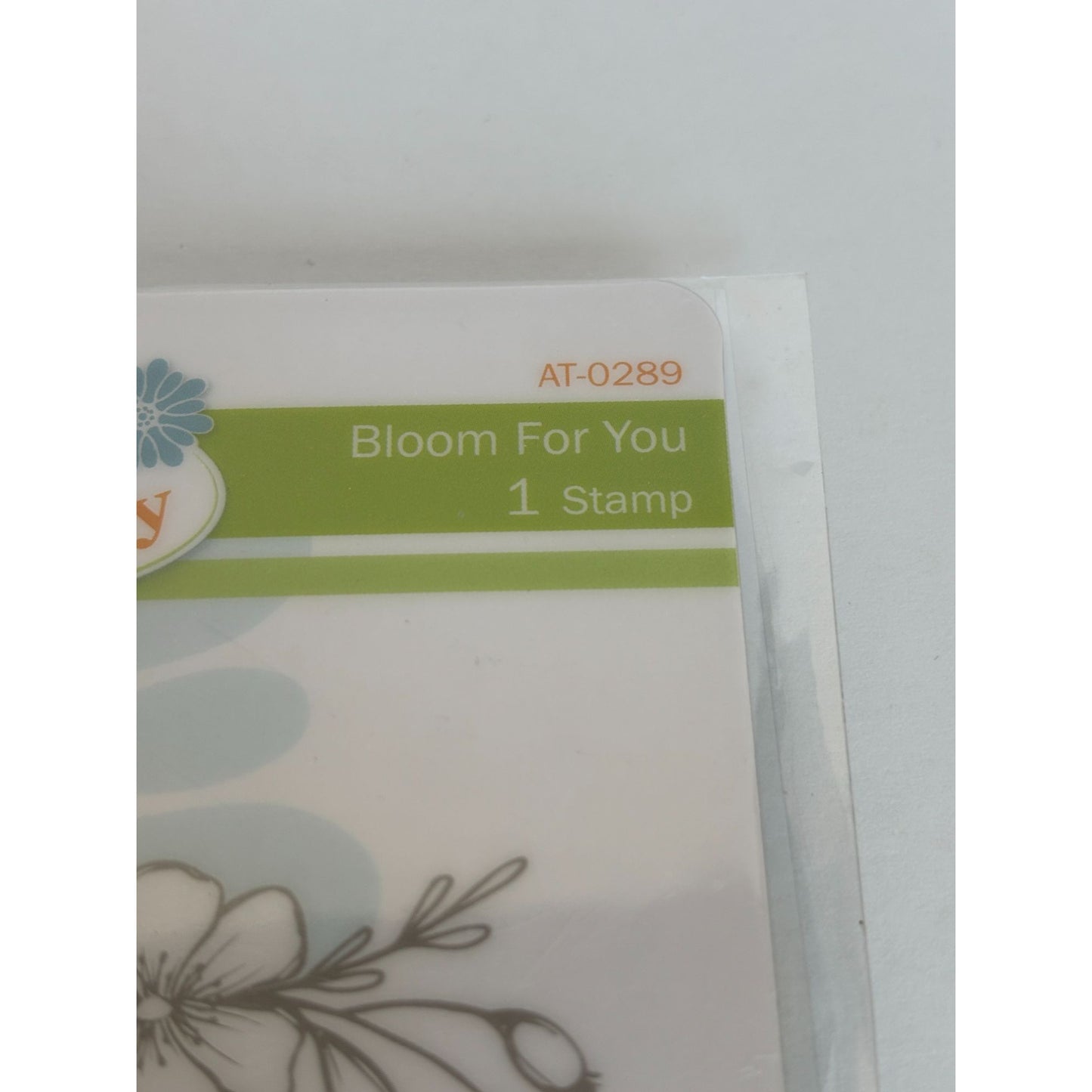 Fun Stampers Journey Rubber Stamp Bloom Just For You Flower Card Making Gift Tag