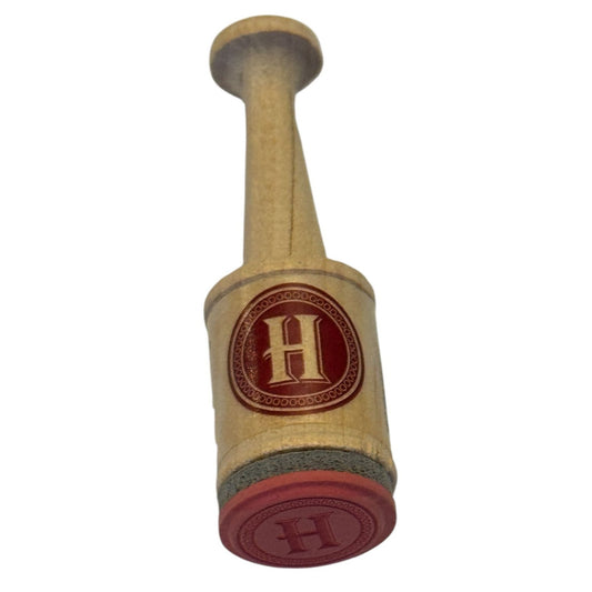 Hampton Art Rubber Stamp Letter H Initial Little Classic Card Making Craft Wood