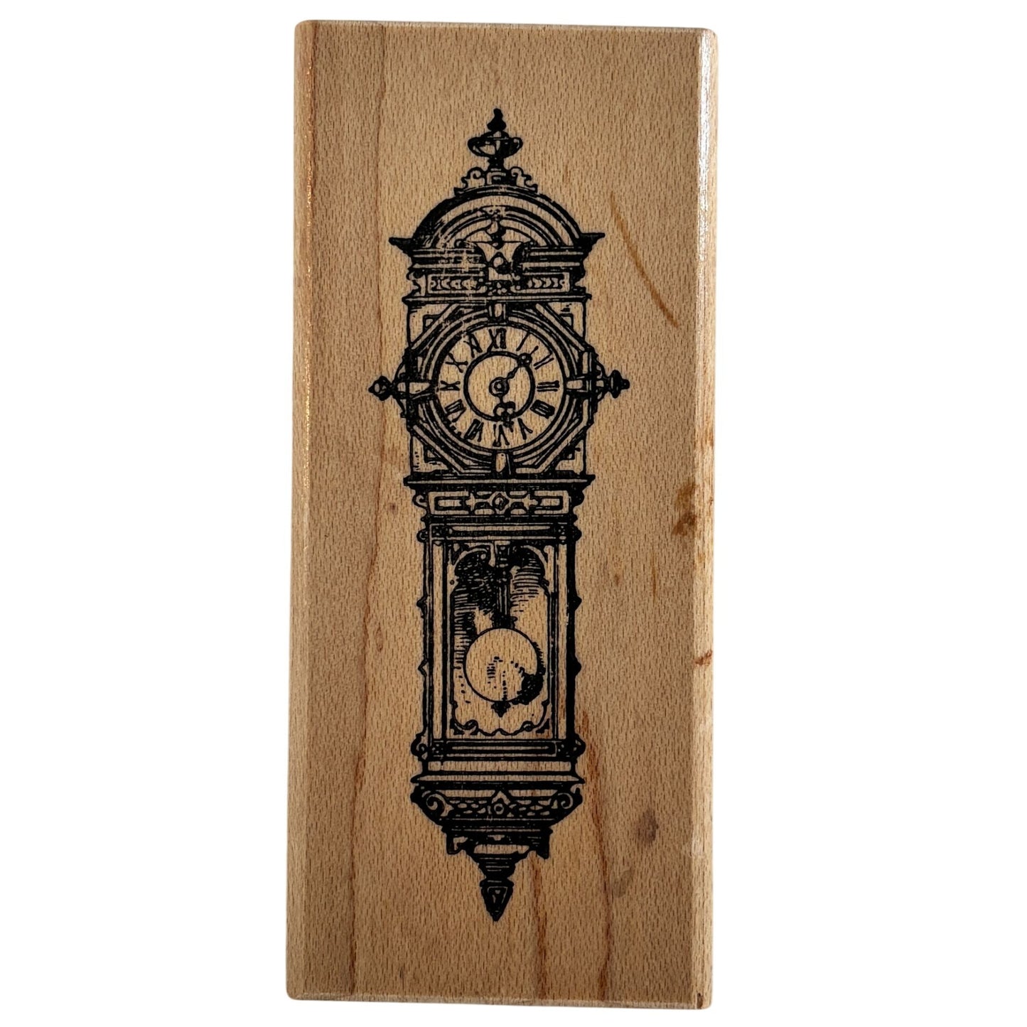 Ornamentum Rubber Stamp Ornate Grandfather Clock Steampunk Time Antique Craft Cardmaking Junk Journaling Scrapbooking