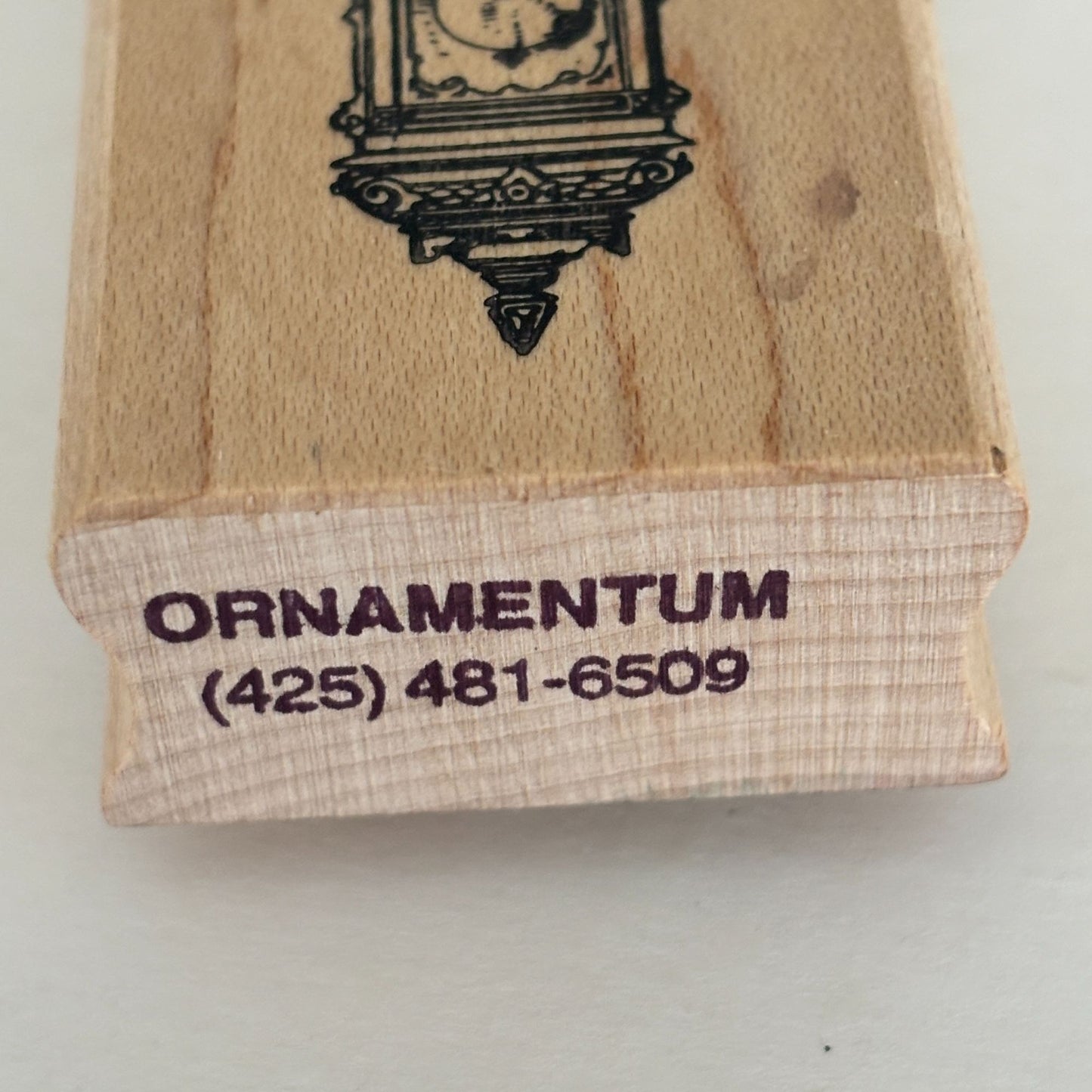 Ornamentum Rubber Stamp Ornate Grandfather Clock Steampunk Time Antique Craft Cardmaking Junk Journaling Scrapbooking