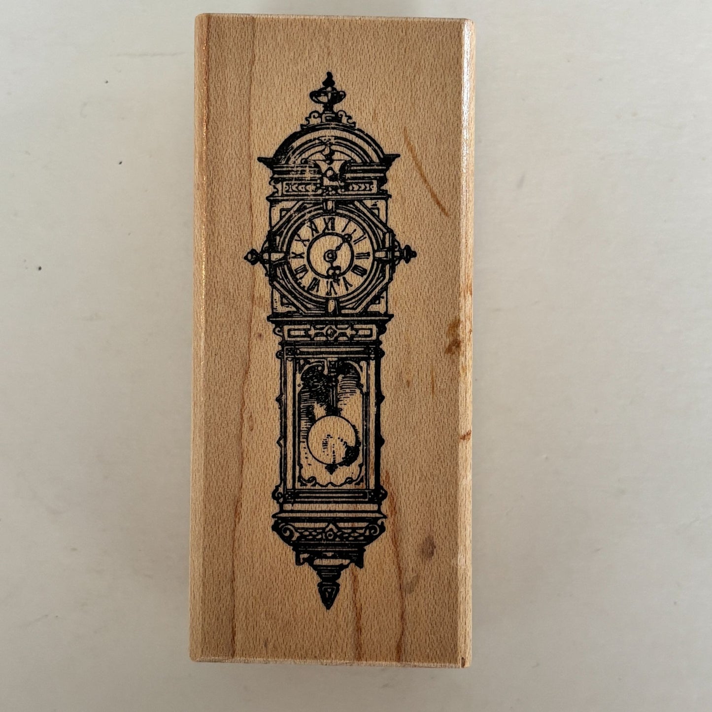 Ornamentum Rubber Stamp Ornate Grandfather Clock Steampunk Time Antique Craft Cardmaking Junk Journaling Scrapbooking