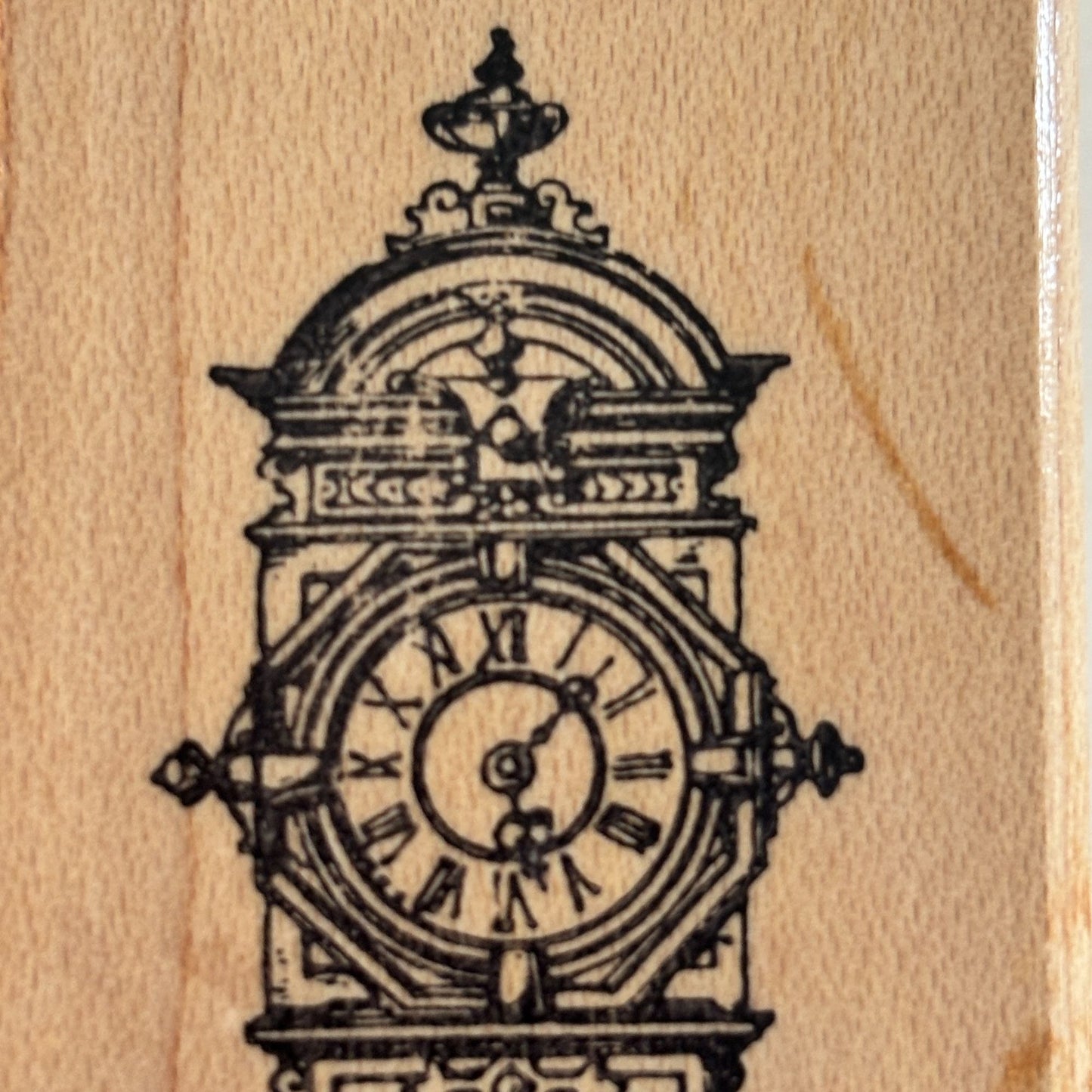 Ornamentum Rubber Stamp Ornate Grandfather Clock Steampunk Time Antique Craft Cardmaking Junk Journaling Scrapbooking