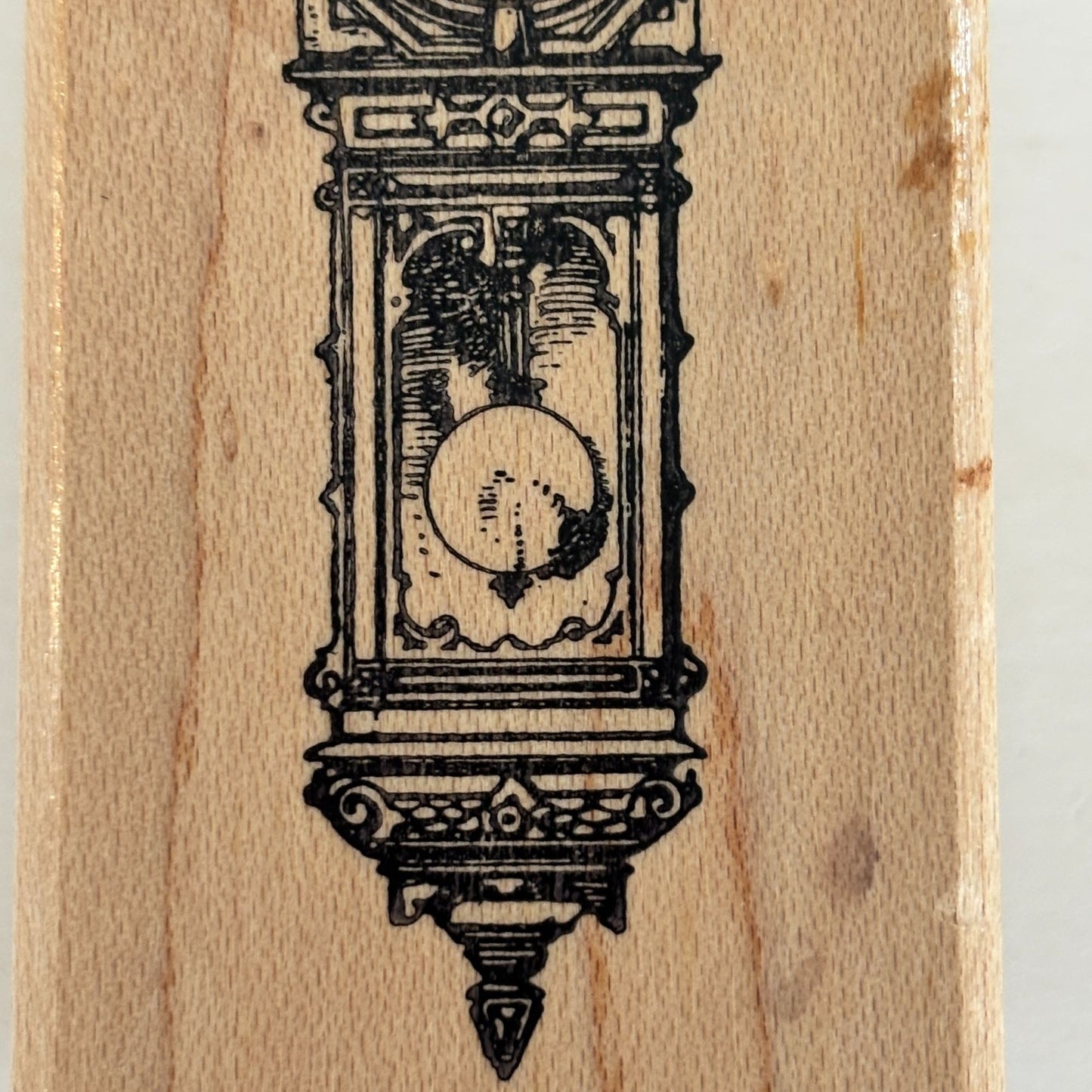 Ornamentum Rubber Stamp Ornate Grandfather Clock Steampunk Time Antique Craft Cardmaking Junk Journaling Scrapbooking