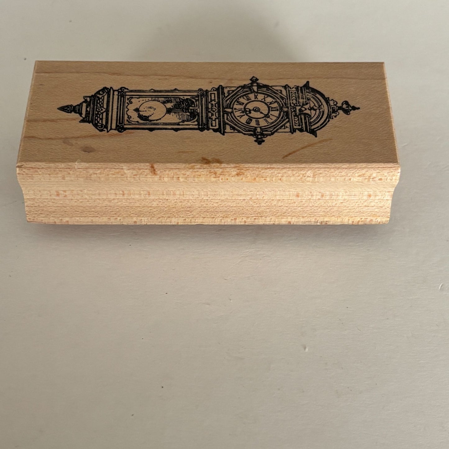Ornamentum Rubber Stamp Ornate Grandfather Clock Steampunk Time Antique Craft Cardmaking Junk Journaling Scrapbooking