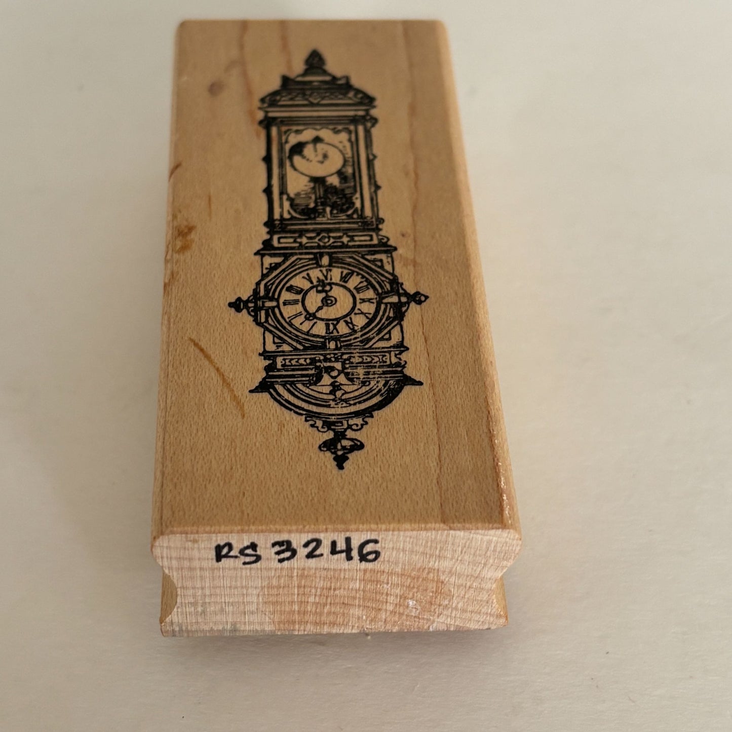 Ornamentum Rubber Stamp Ornate Grandfather Clock Steampunk Time Antique Craft Cardmaking Junk Journaling Scrapbooking