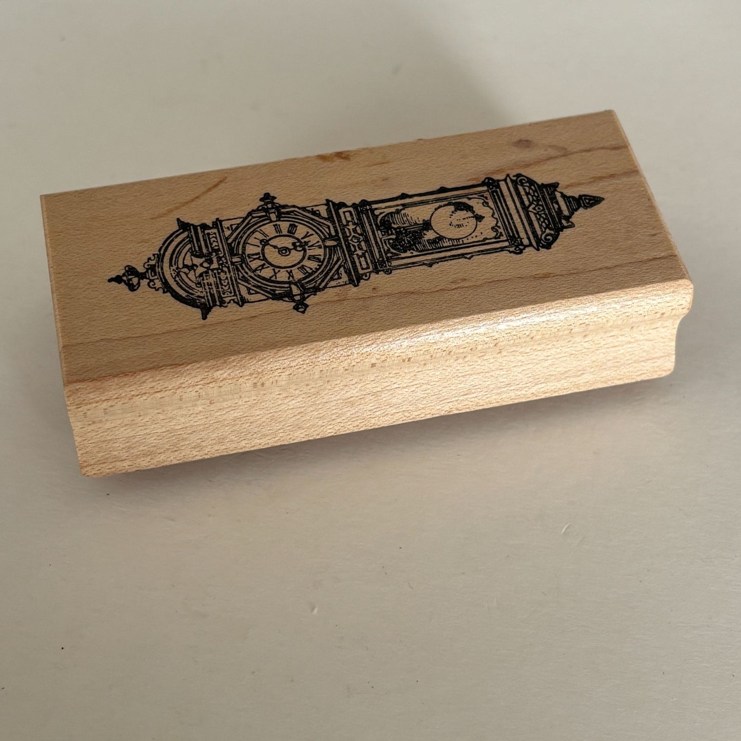 Ornamentum Rubber Stamp Ornate Grandfather Clock Steampunk Time Antique Craft Cardmaking Junk Journaling Scrapbooking