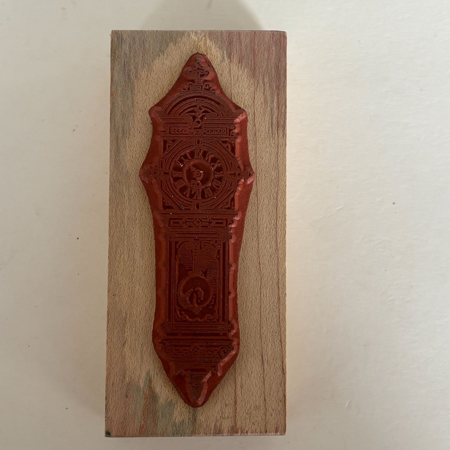 Ornamentum Rubber Stamp Ornate Grandfather Clock Steampunk Time Antique Craft Cardmaking Junk Journaling Scrapbooking