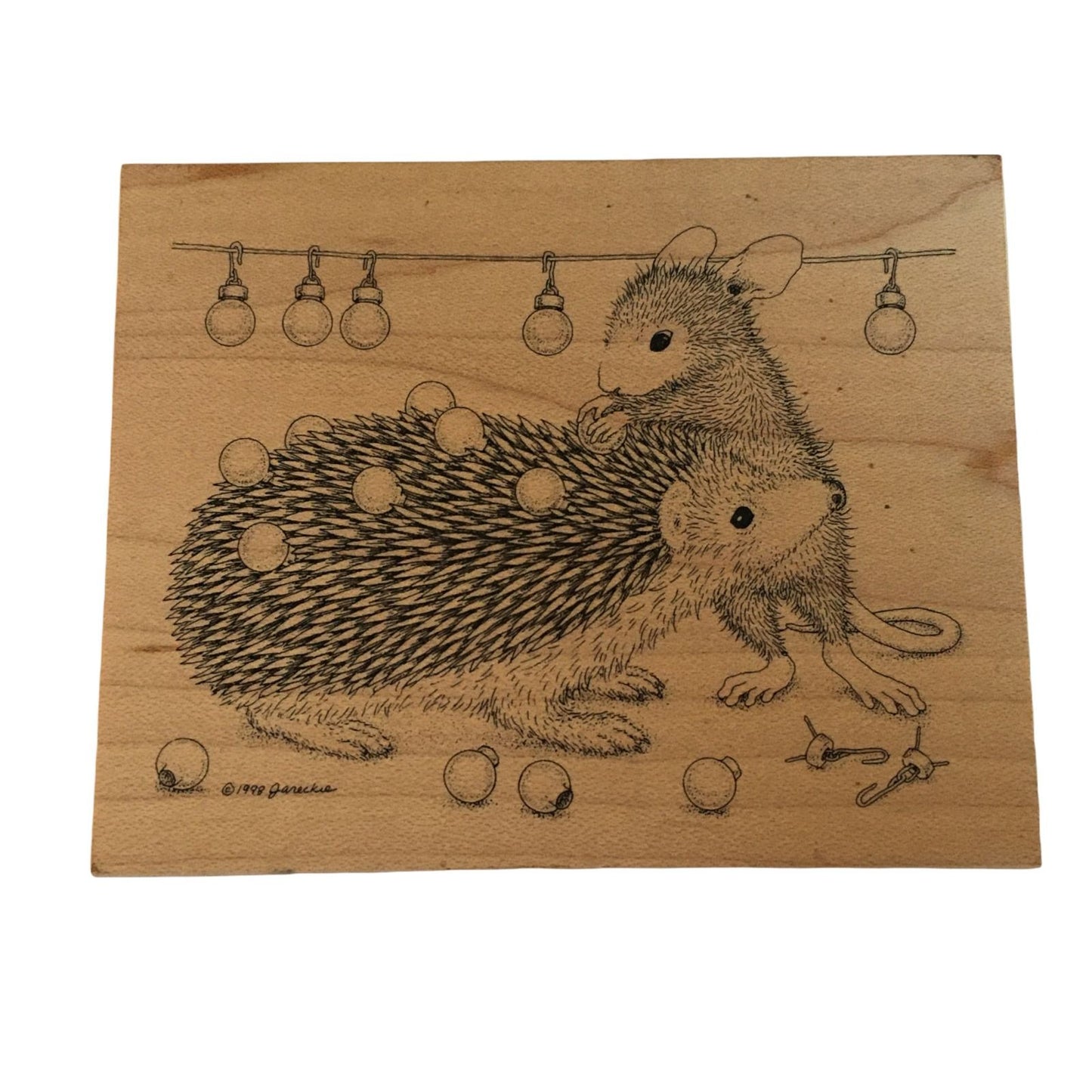 Stampa Rosa Rubber Stamp House Mouse Fashion Statement Christmas Ornament Amanda
