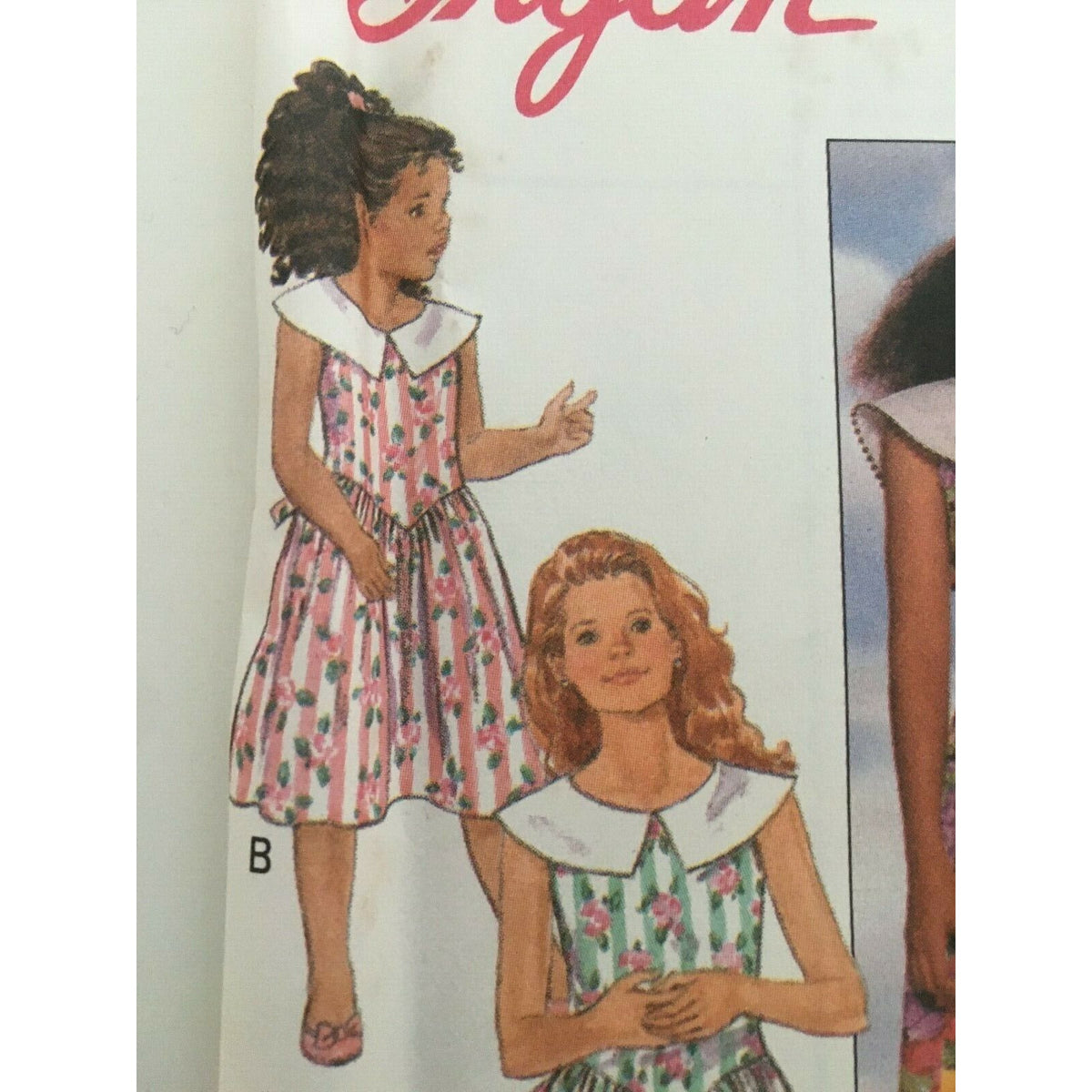 Butterick Sewing Pattern 6090 Girls Dress Sleeveless Spring Summer 7 8 10 Uncut