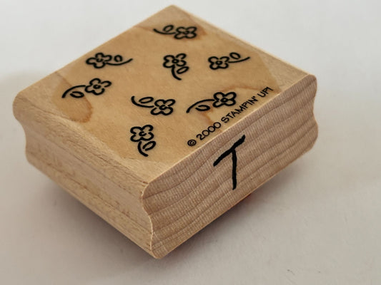 Stampin Up Rubber Stamp Small Flower Background Floral Spring Card Making Craft
